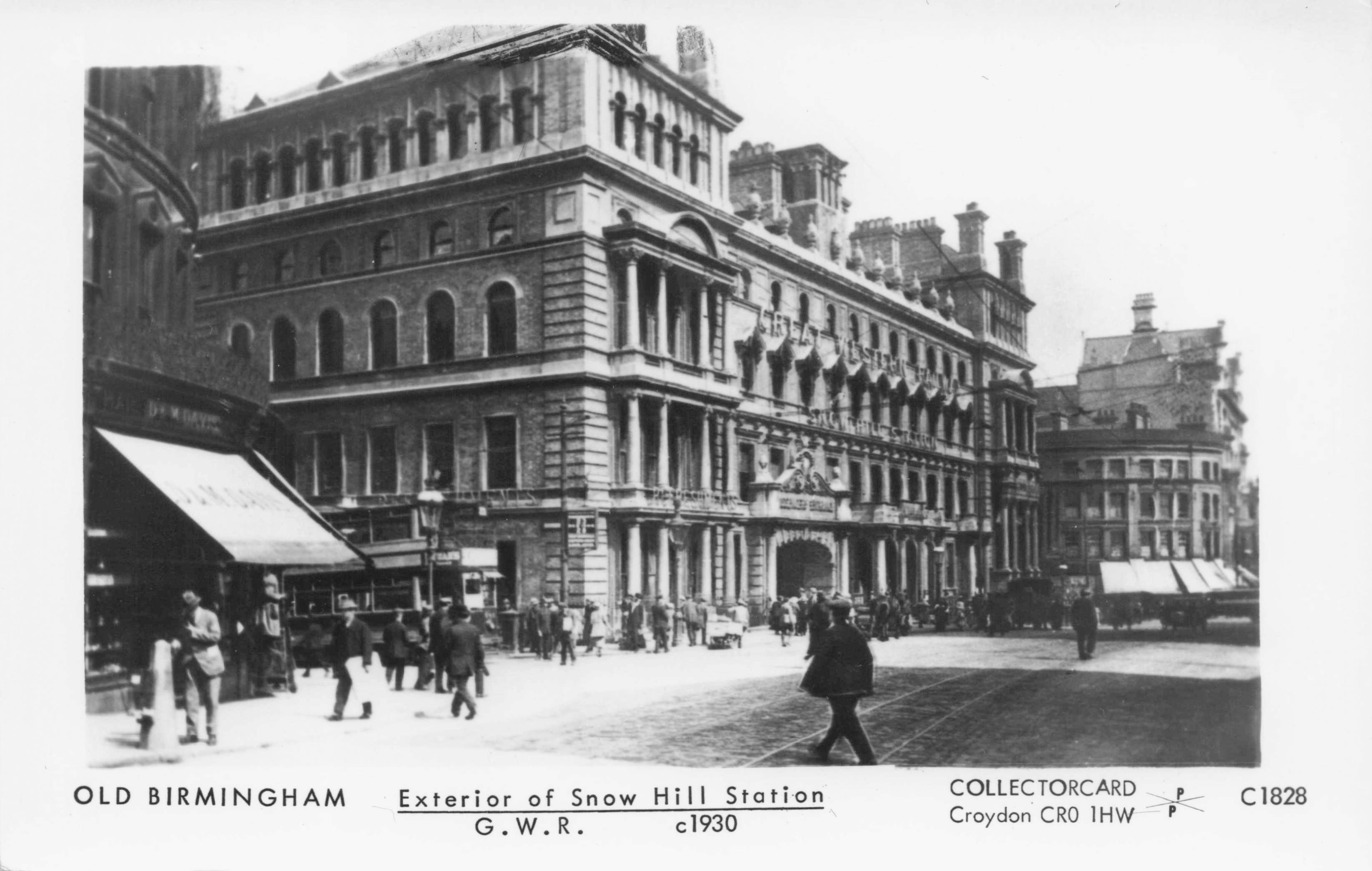 Snow Hill Train Railway Station Birmingham in 1930 Photo Postcard