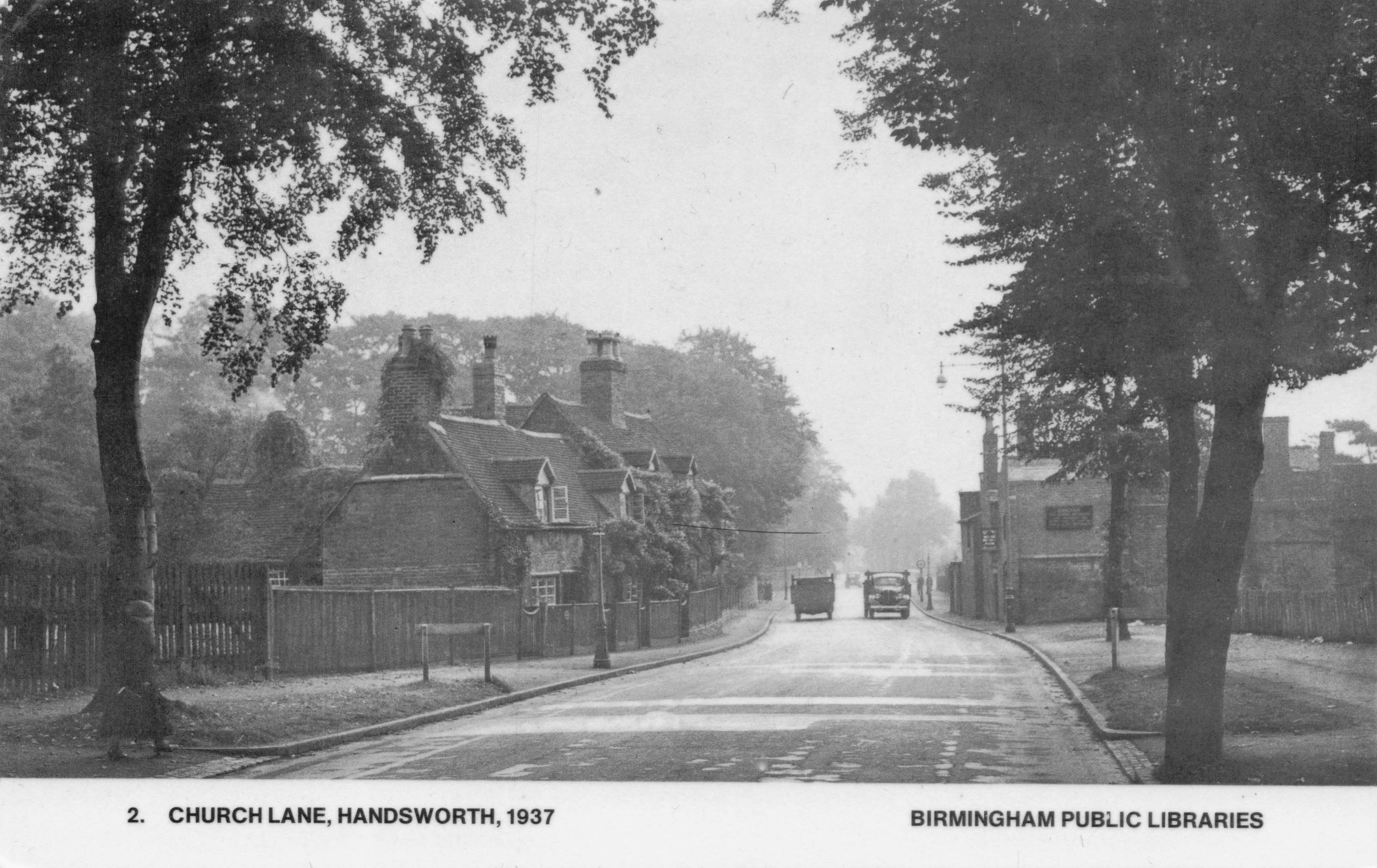 Church Lane Handsworth in 1937 West Midlands Photo Postcard