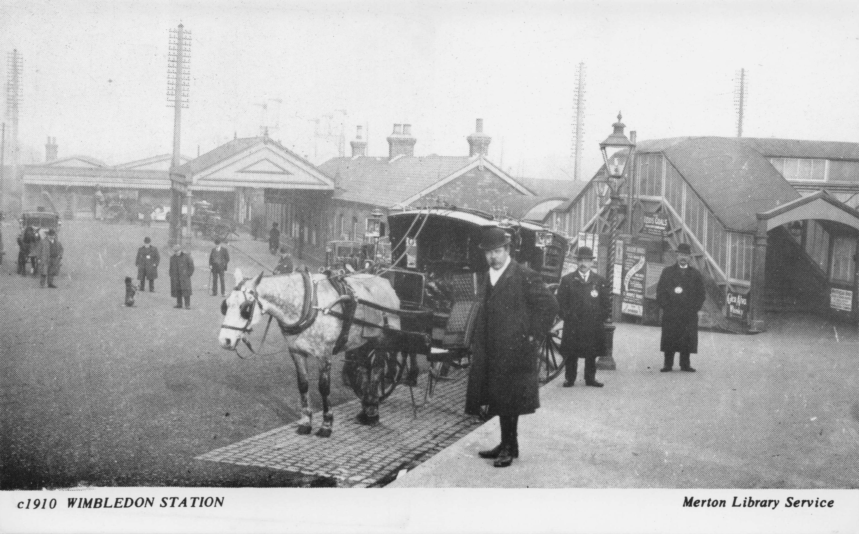 Wimbledon Railway Station London Transport Photo Postcard