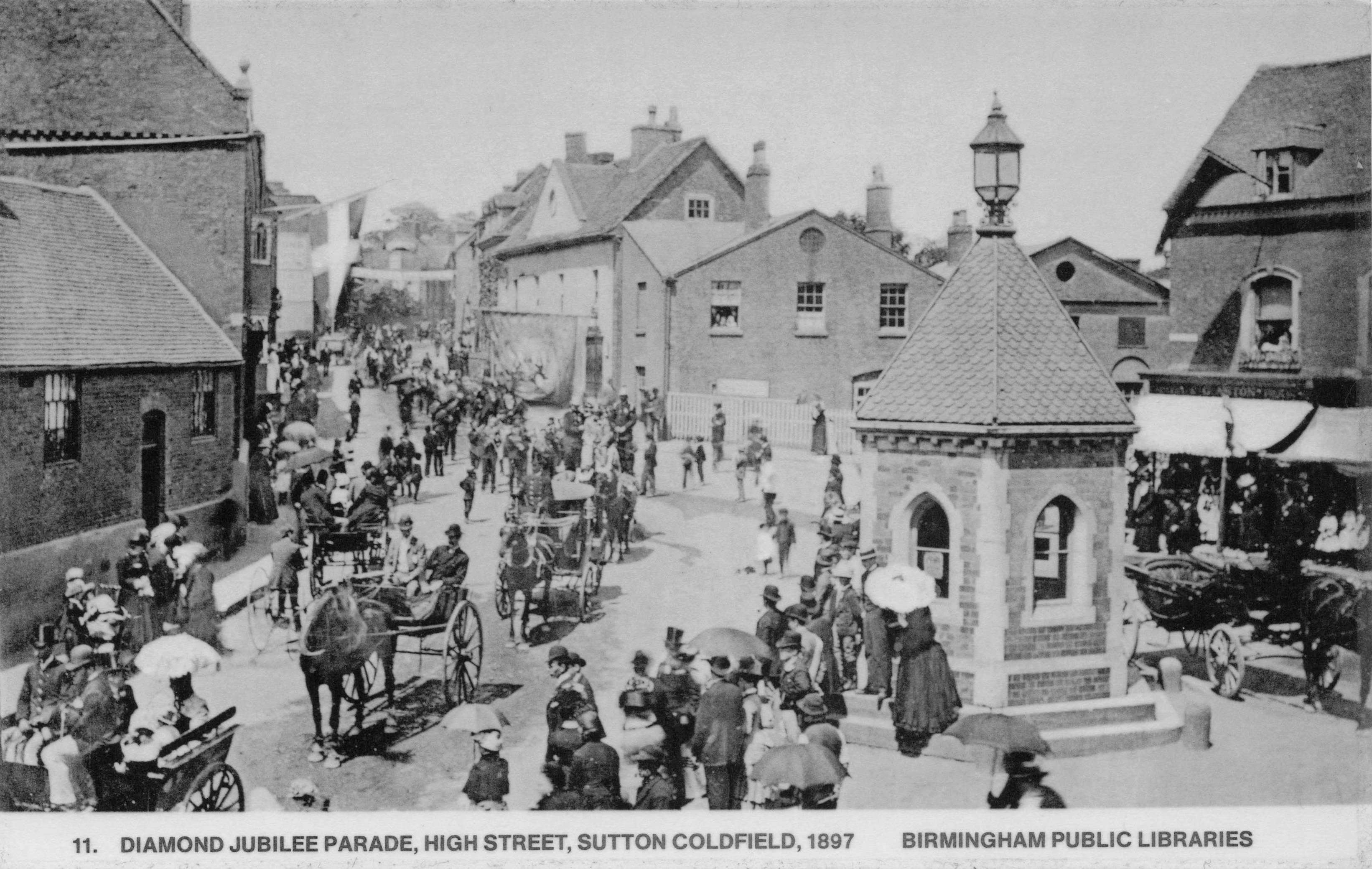 Victorian Diamond Jubilee Sutton Coldfield West Midlands Postcard
