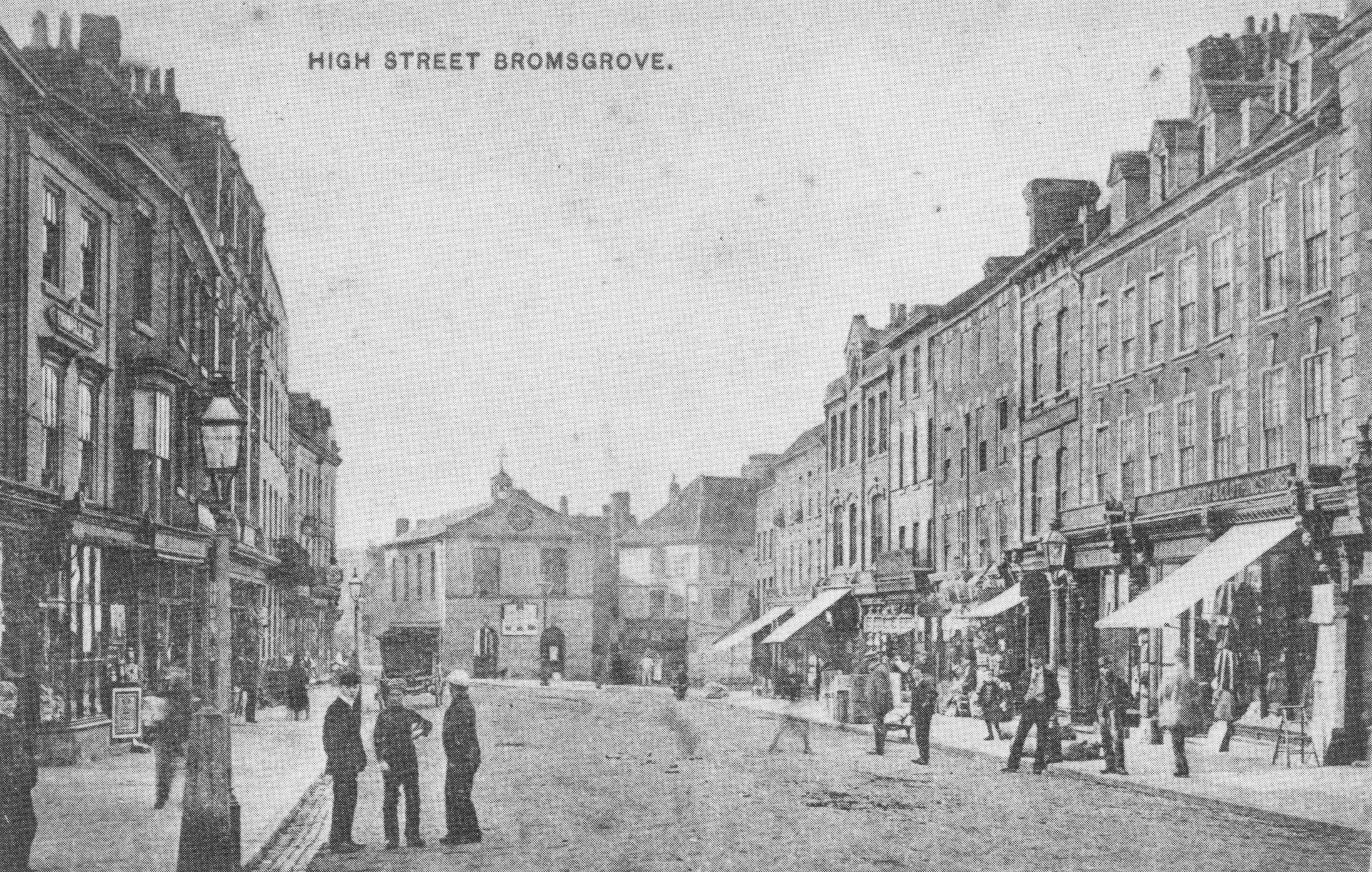 Bromsgrove Old High Street Worcester Photo Postcard