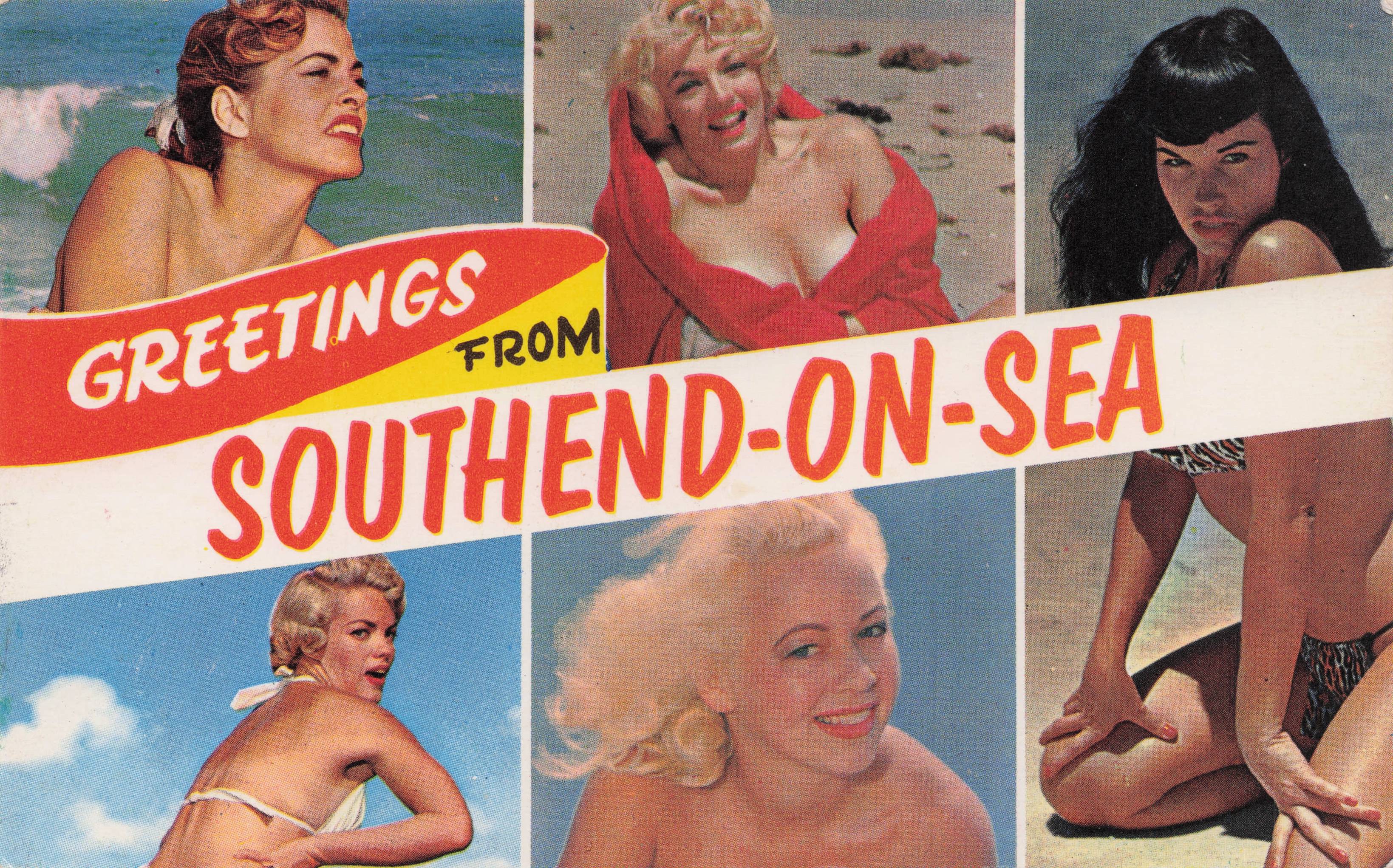 Southend On Sea Beach Glamour 1970s Sexy Ladies Essex Postcard