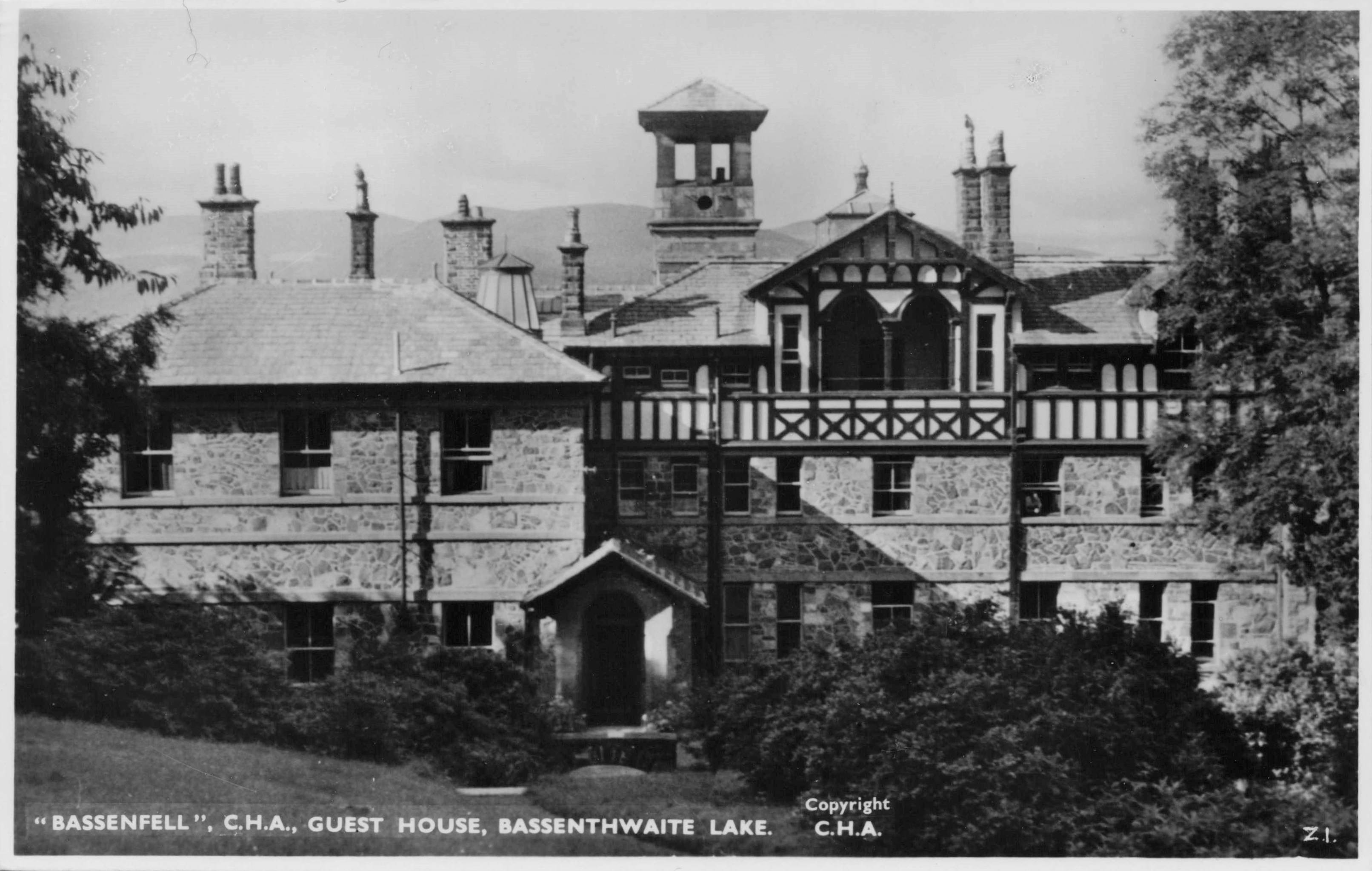 Bassenfell CHA Youth Hostel Guest House Cumbria Old Photo Postcard