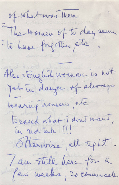 Yvonne Aunaud French Actress THREE PAGE Antique Written & Hand Signed Letter