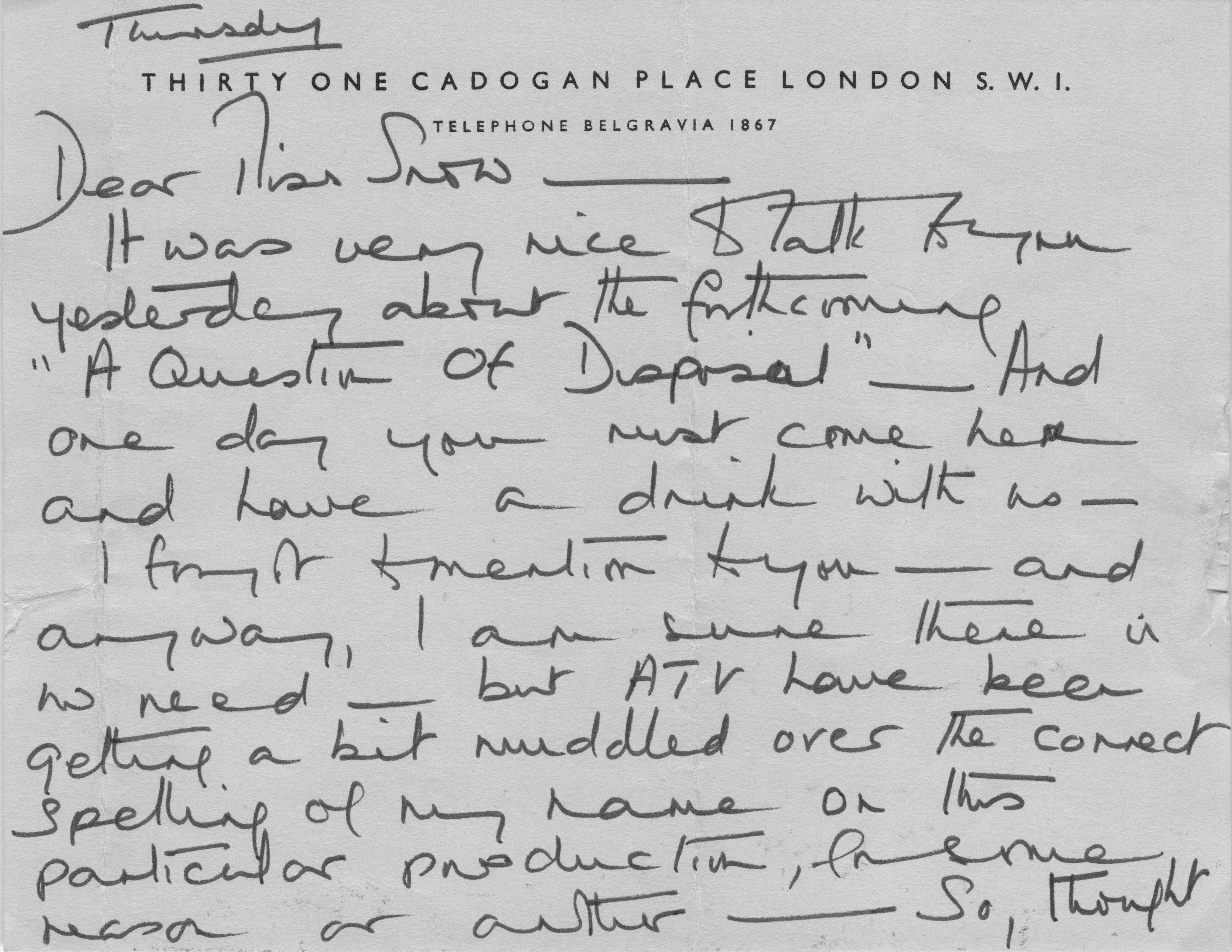 Shelagh Fraser Star Wars Vintage Hand Written Signed Headed Paper Letter