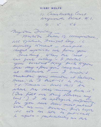 Digby Wolfe Disney Jungle Book Film Amazing Fully Written Hand Signed Letter