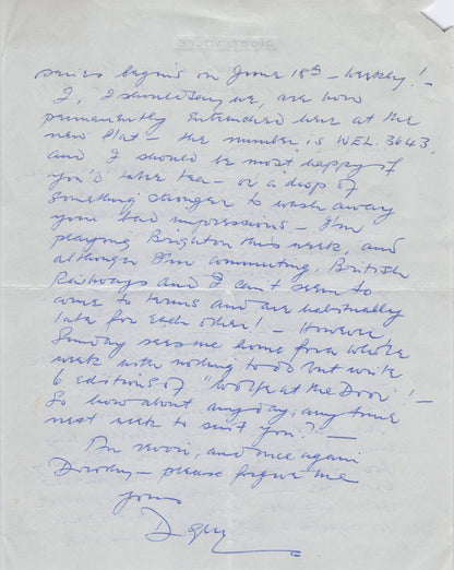 Digby Wolfe Disney Jungle Book Film Amazing Fully Written Hand Signed Letter