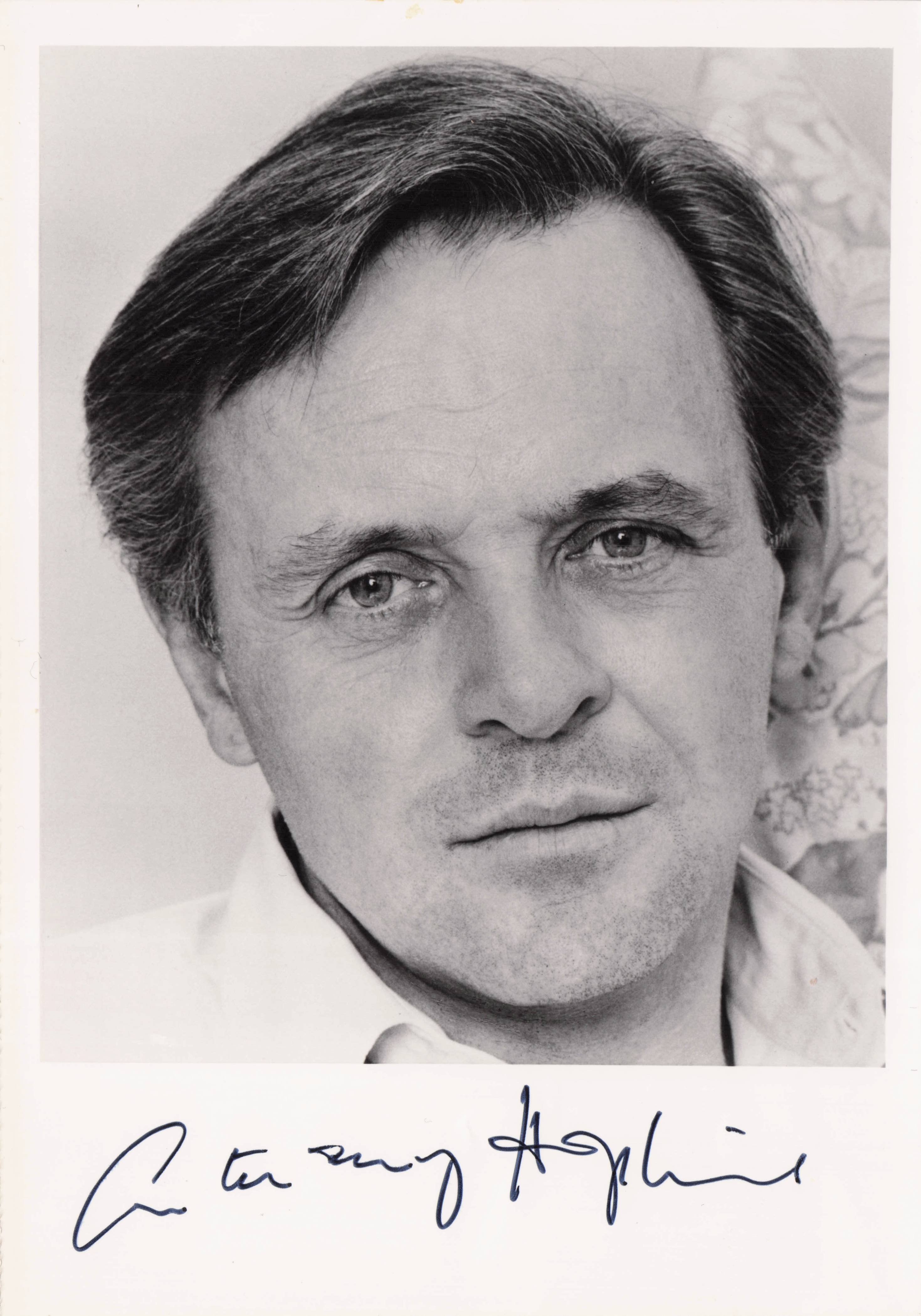 Anthony Hopkins Silence Of The Lambs Old Hand Signed Photo Please Read