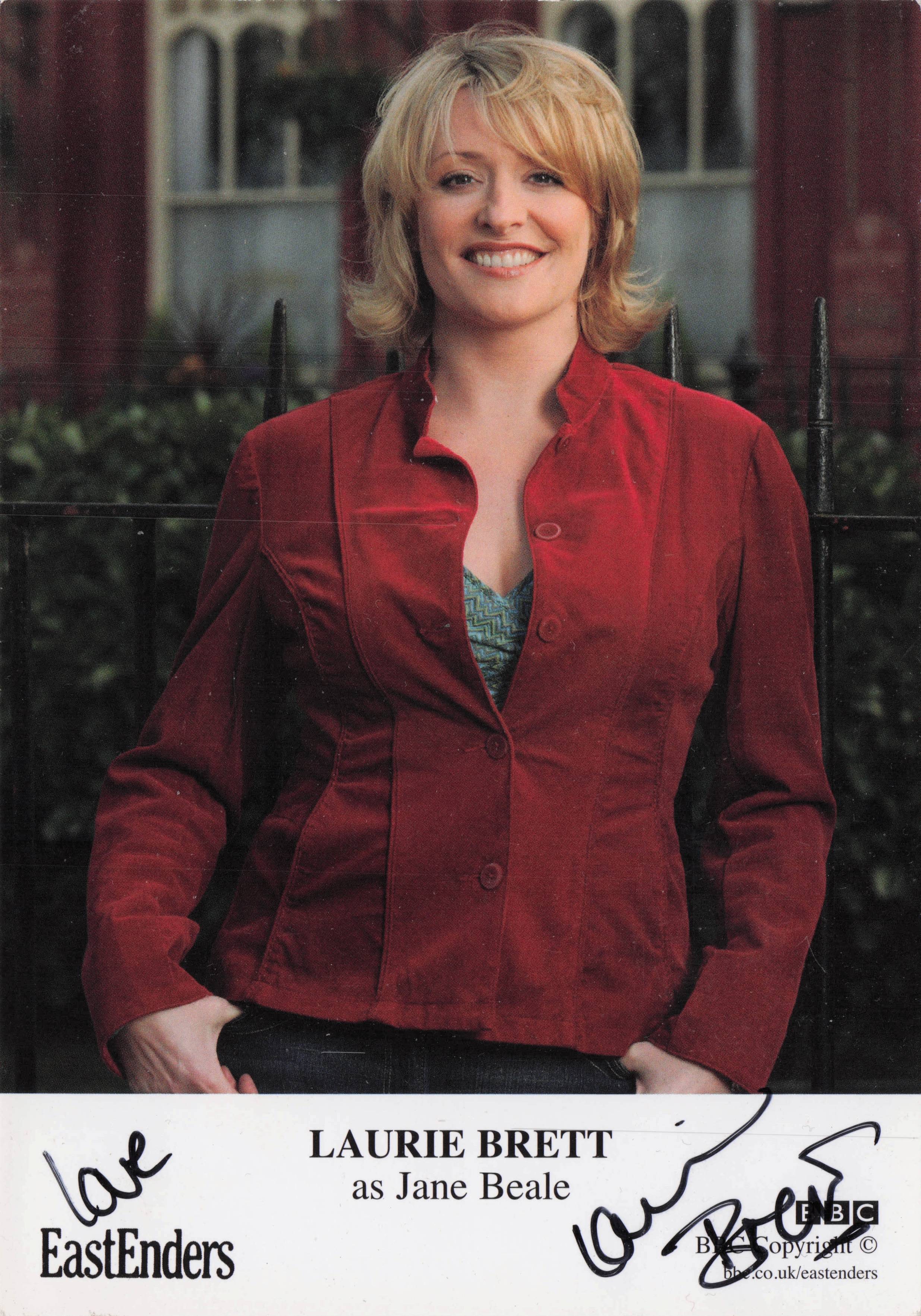 Laurie Brett as Jane Beale BBC TV Eastenders Hand Signed Cast Photo