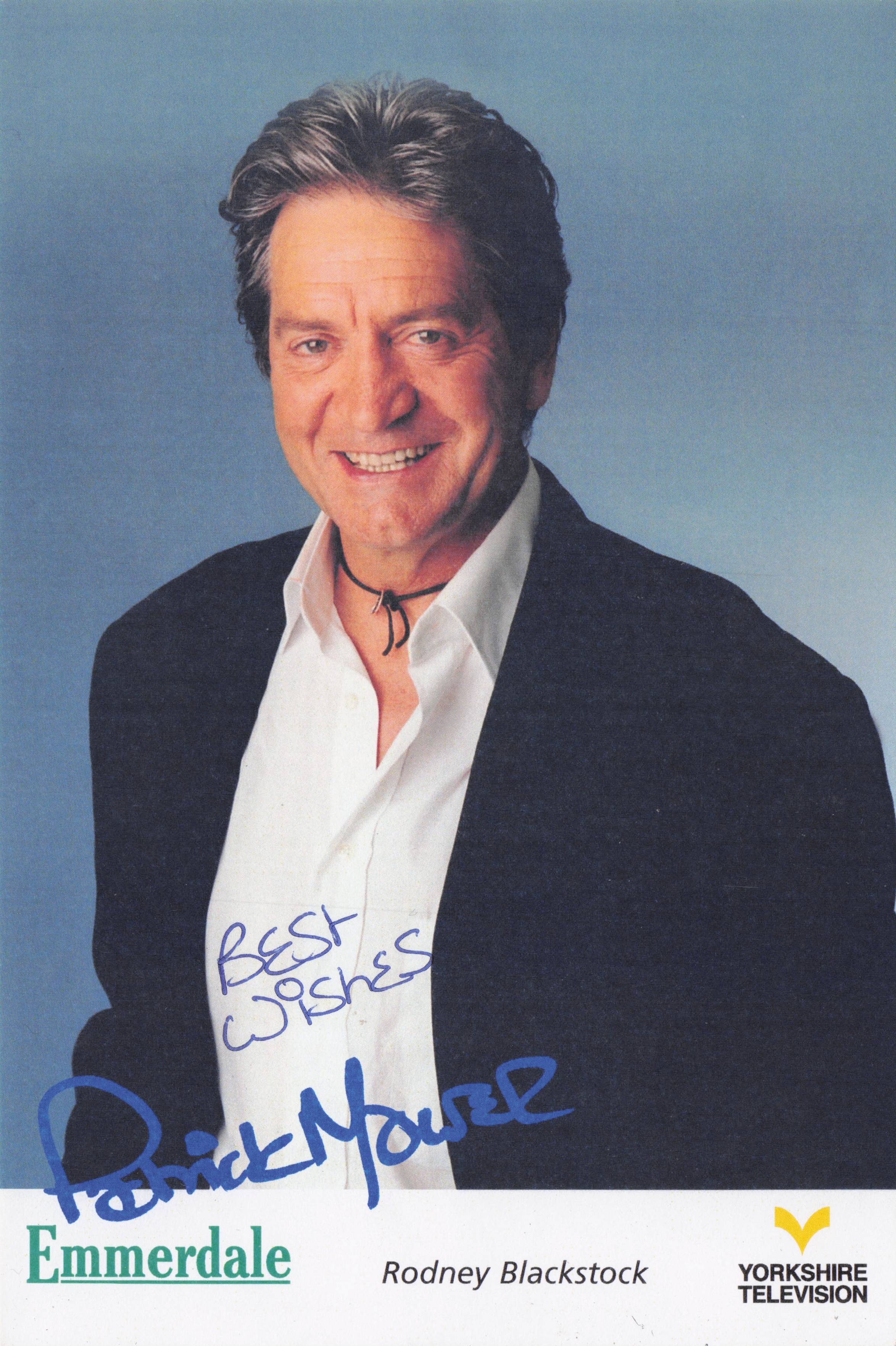 Rodney Blackstock Hand Signed Emmerdale Cast Card Photo