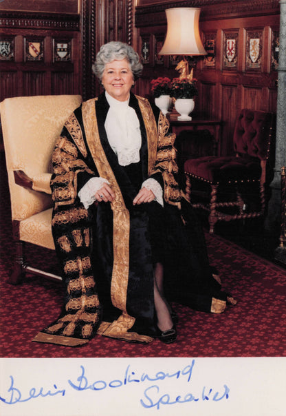 Betty Boothroyd Speaker Of House Of Commons Politics Hand Signed Photo & MORE