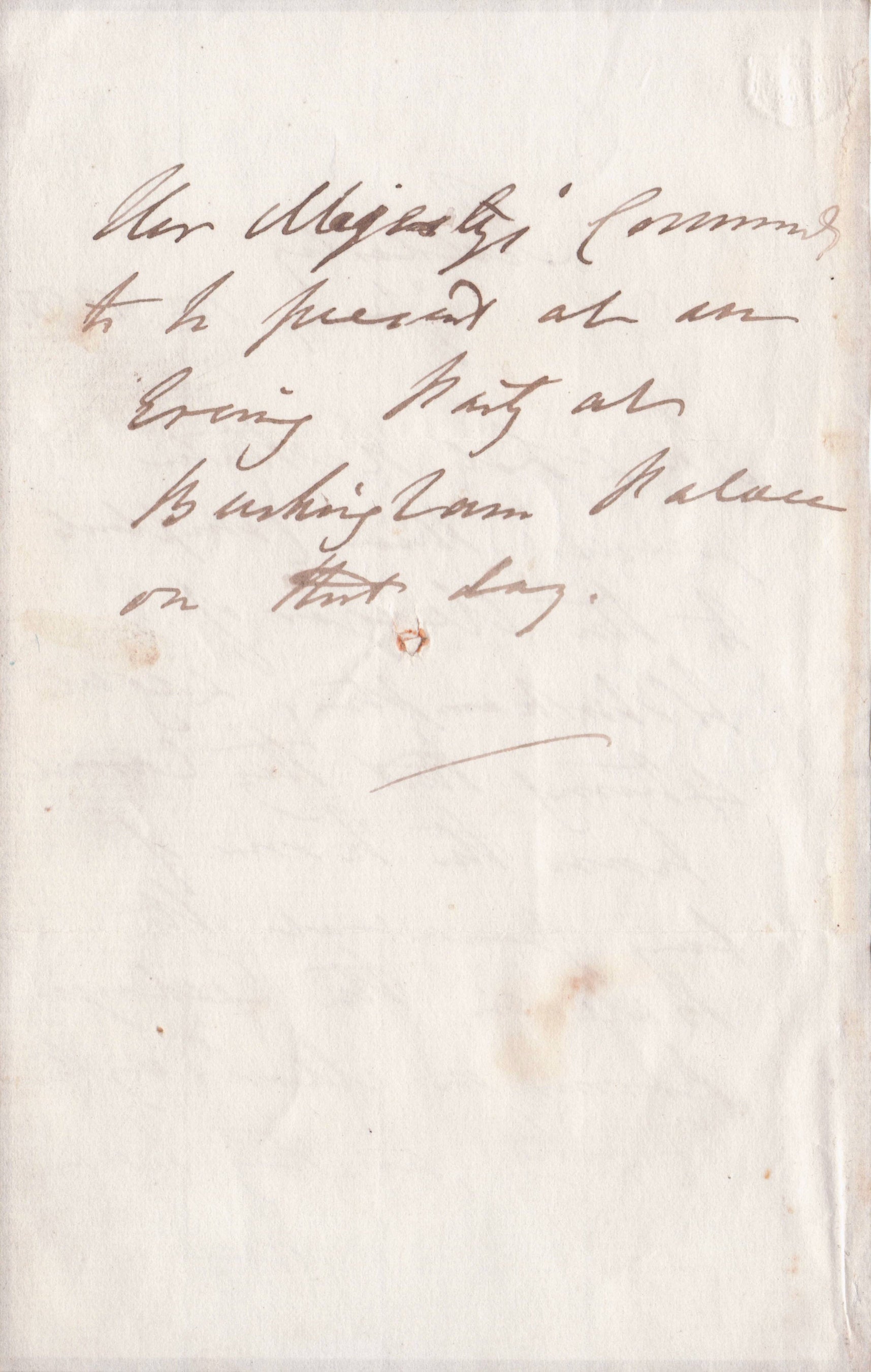Edward Littleton Baron Hatherton Staffordshire MP Victorian Signed Letter re King