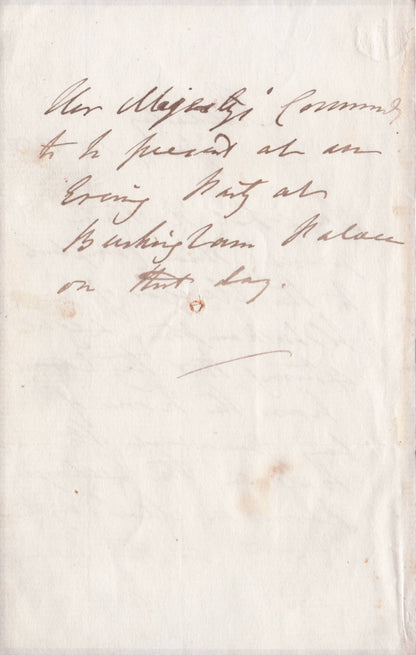 Edward Littleton Baron Hatherton Staffordshire MP Victorian Signed Letter re King