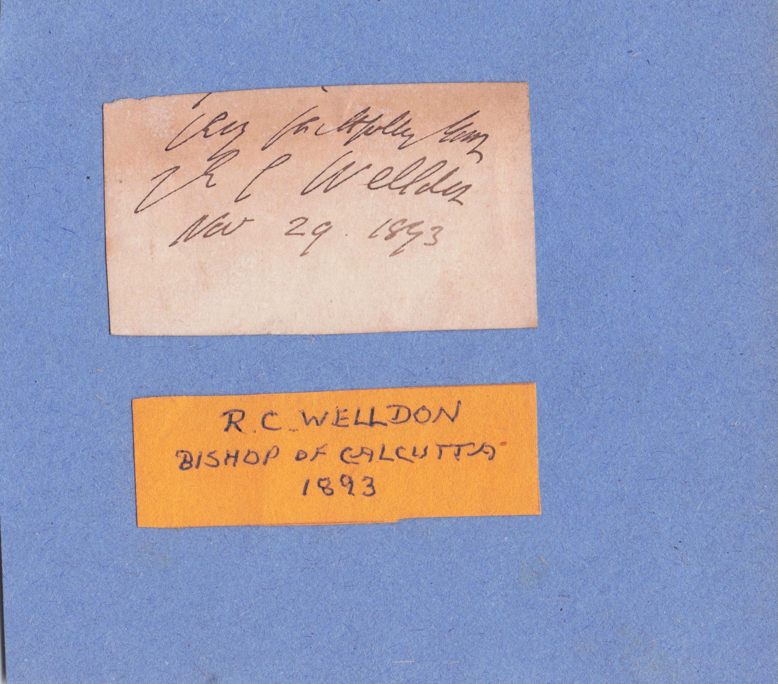 James Welldon Victorian Harrow School Headmaster Winston Churchill Hand Signed Card