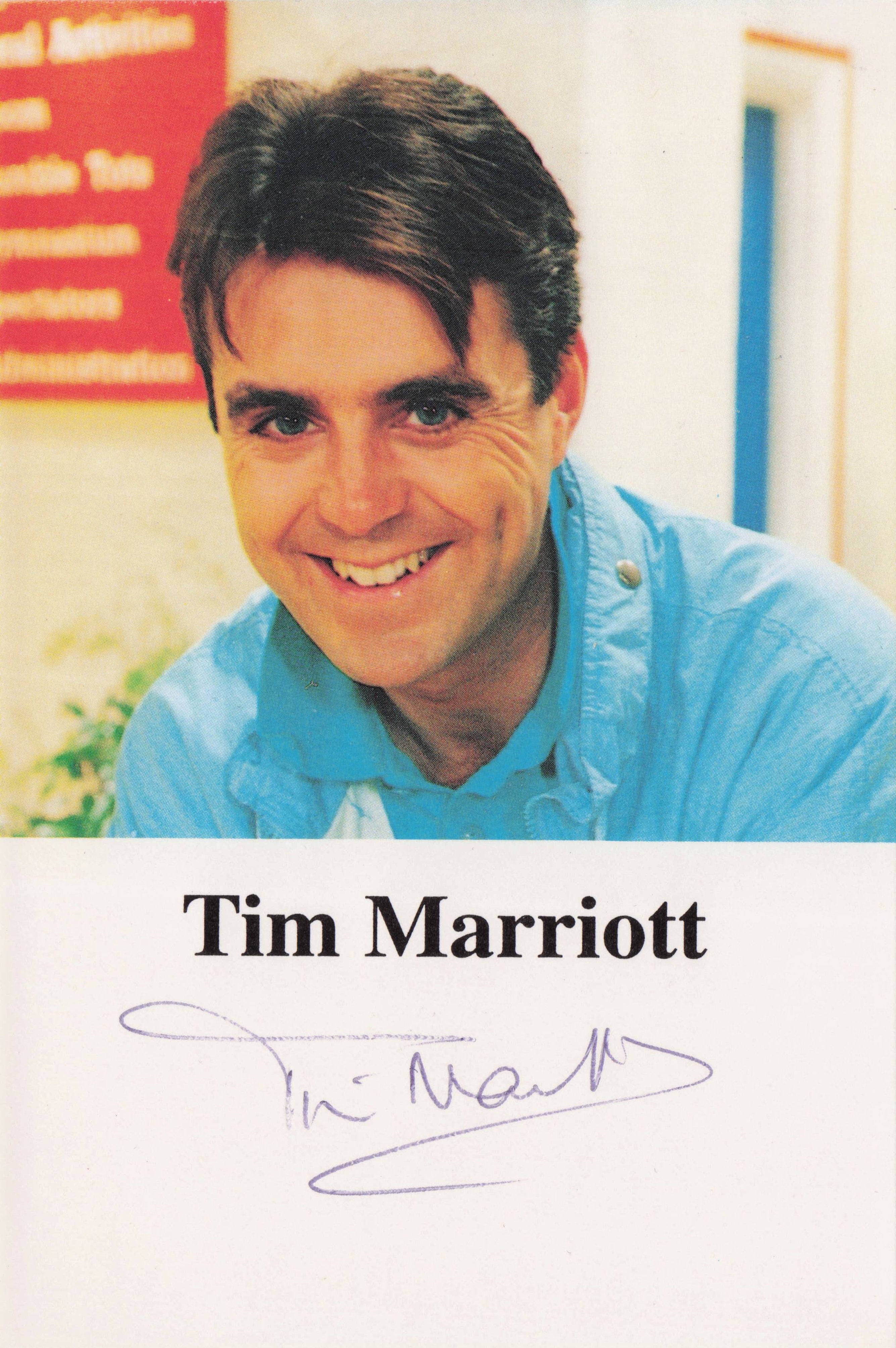 Tim Marriott Allo Allo The Brittas Empire The Bill Doctors Hand Signed Photo