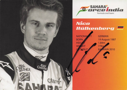 Nico Hulkenberg German Formula 1 Motor Racing Driver Hand Signed Photo