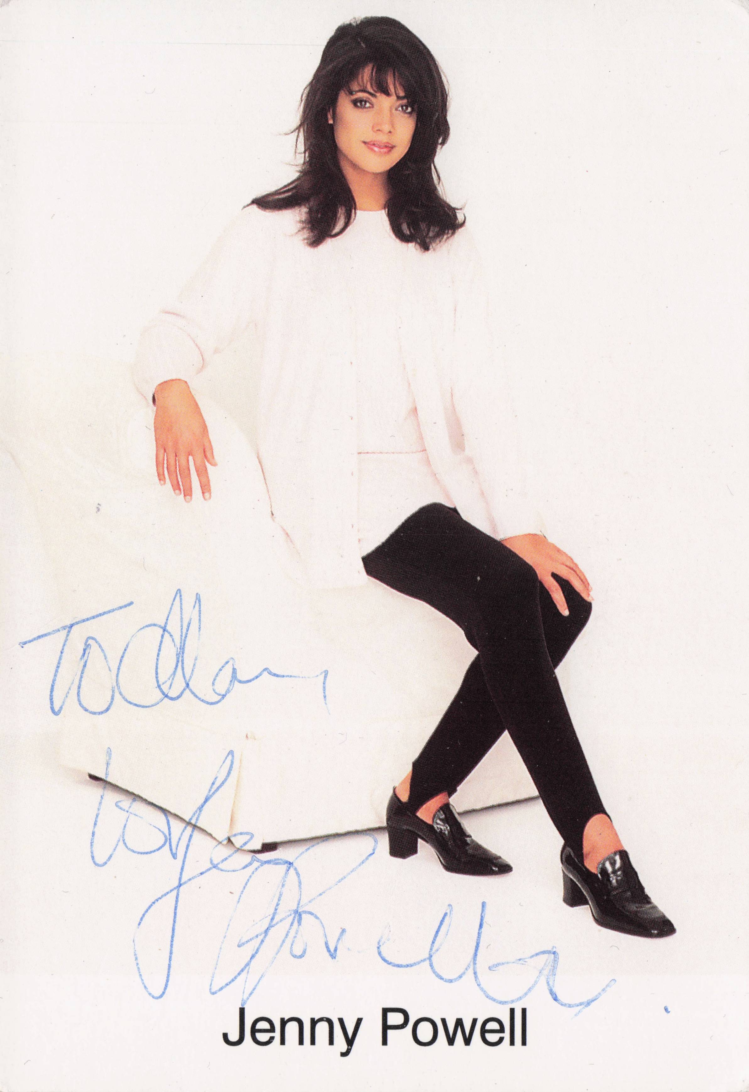 Jenny Powell Wheel Of Fortune TV Holiday Shows Presenter Hand Signed Photo