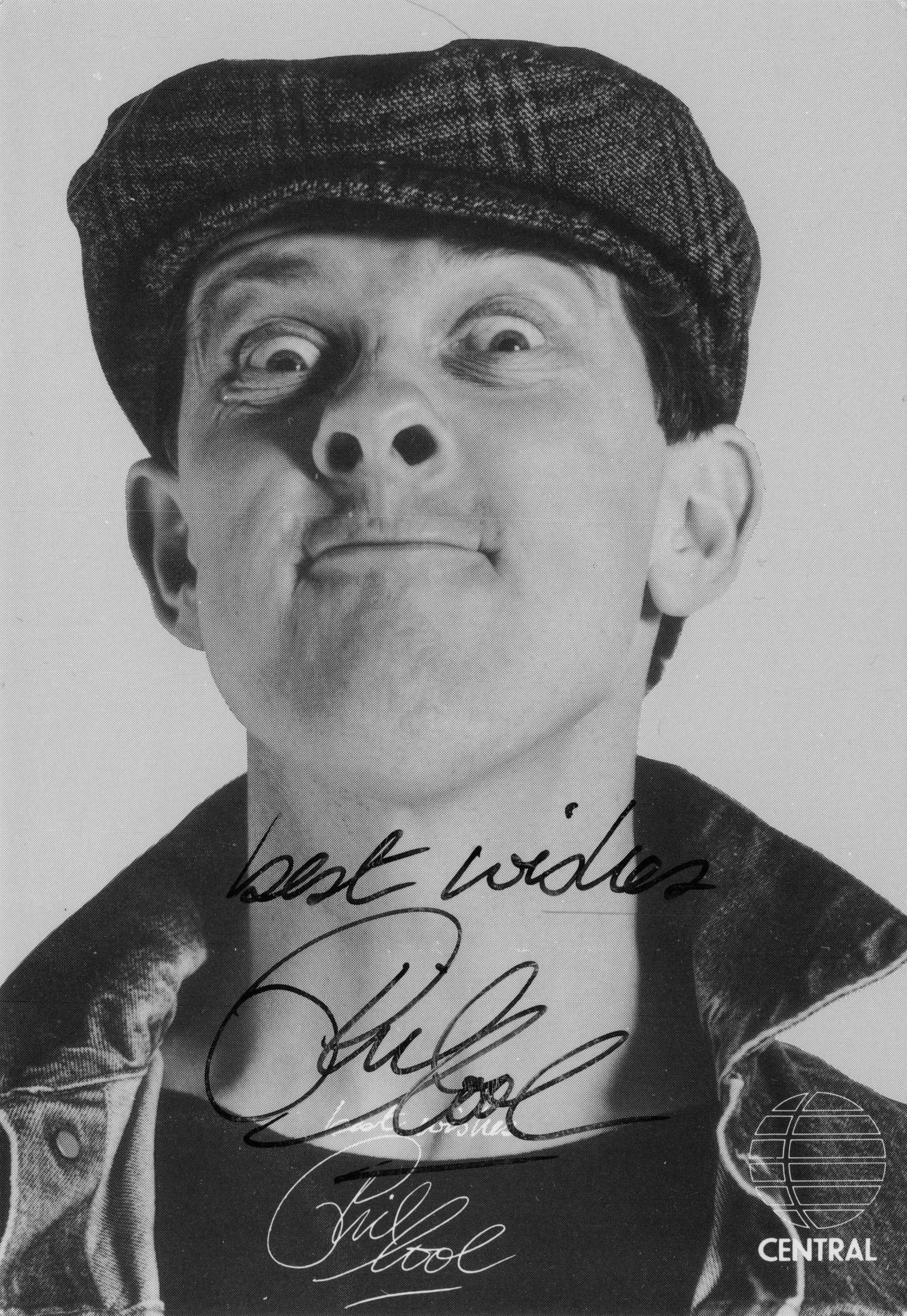 Phil Cool Vintage Comedian Impressionist Hand Signed Central TV Photo