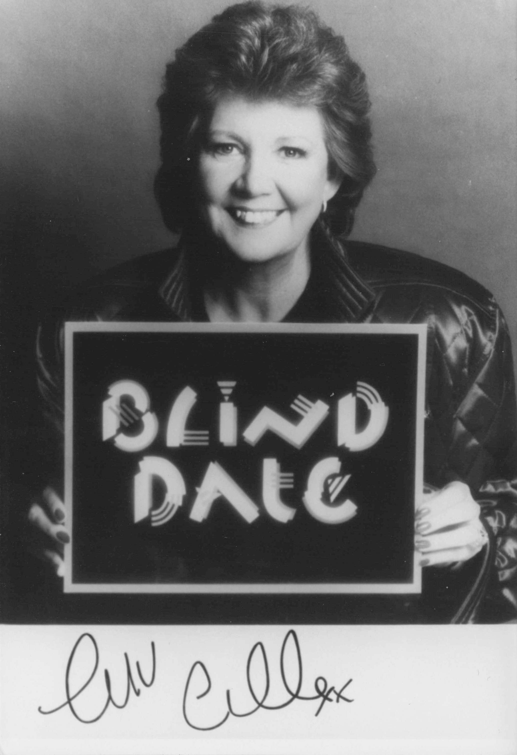 Cilla Black Hand Signed Vintage Blind Date TV Show Photo
