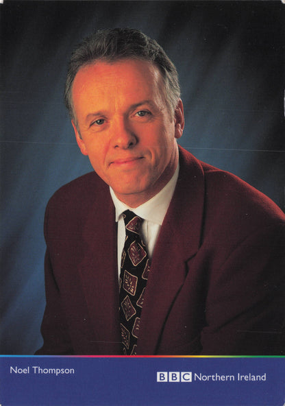 Noel Thompson BBC Irish Ireland News Ulster Journalist Hand Signed Photo