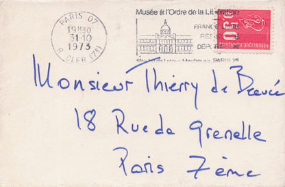 Stavros Niarchos Greek Greece Shipping Tycoon Billionaire Official Card Hand Envelope