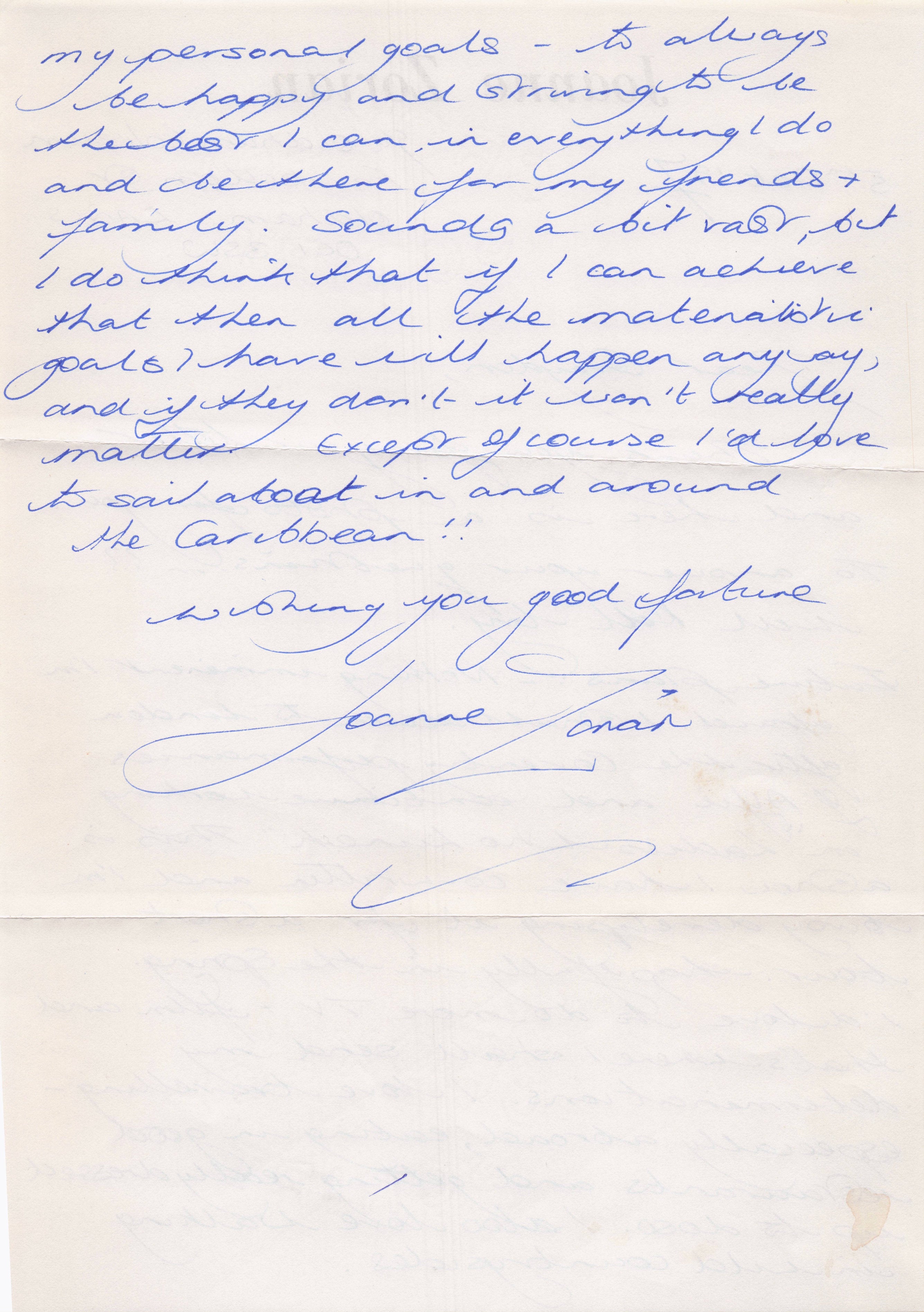 Joanna Zorian Nikita The Druid In The Witcher AMAZING Hand Written Signed Letter