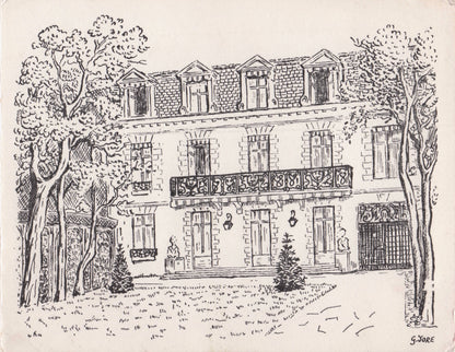 Senegal Ambassador Paris French France Embassy Hand Signed Card Autograph