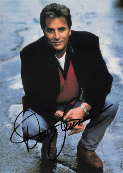 Don Johnson Nash Bridges Official TV Show Large Signed Photo