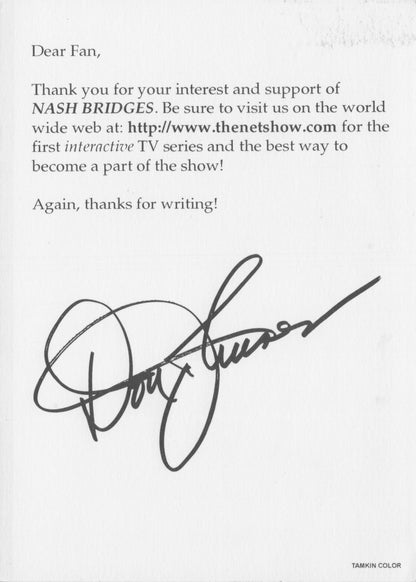 Don Johnson Nash Bridges Official TV Show Large Signed Photo