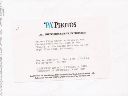 Patsy Kensit Pro-V Awards Large Hand Signed Press 8x6 Photo