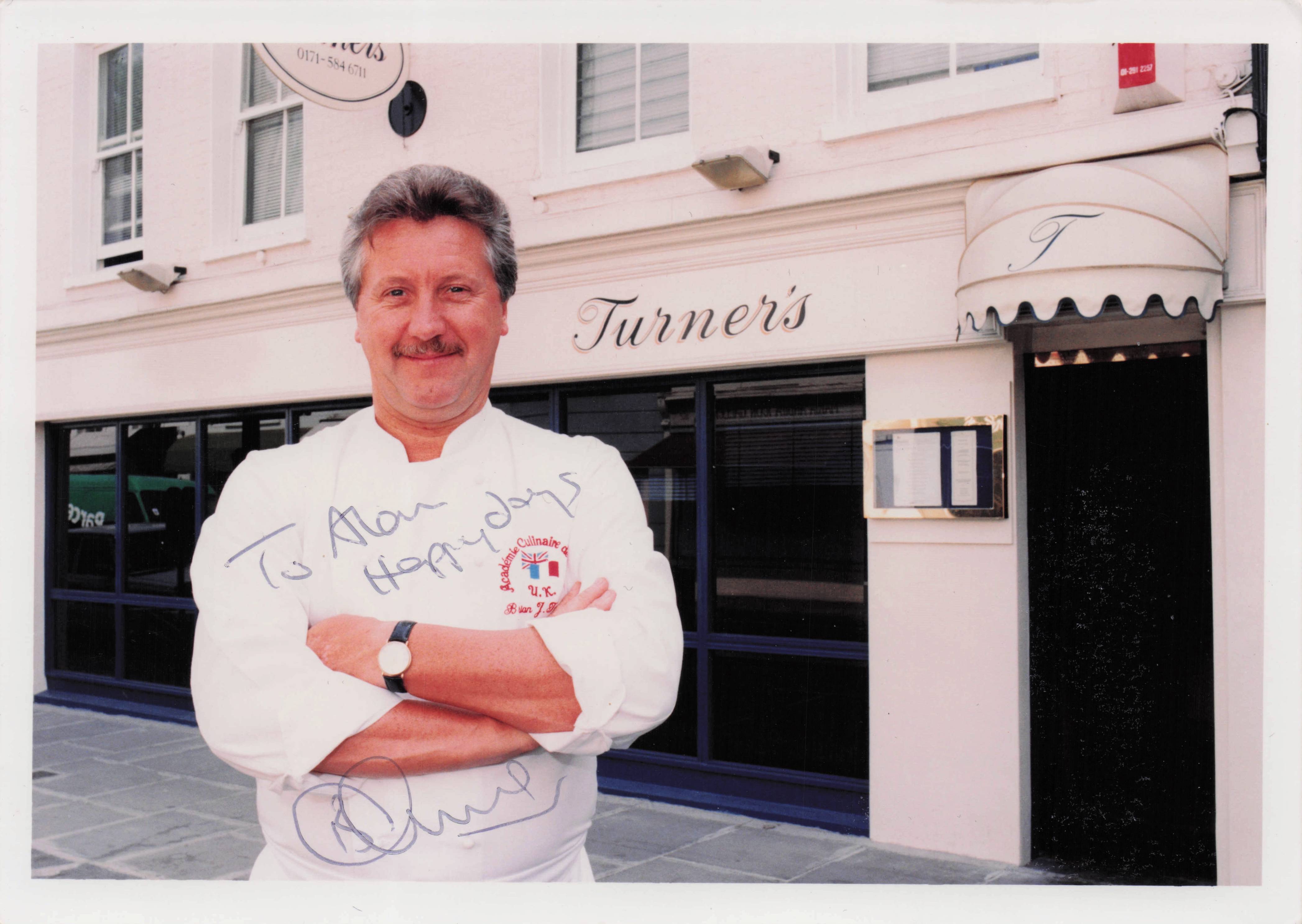 Brian Turner TV Celebrity Chef At Turners Restaurant Large Hand Signed Photo