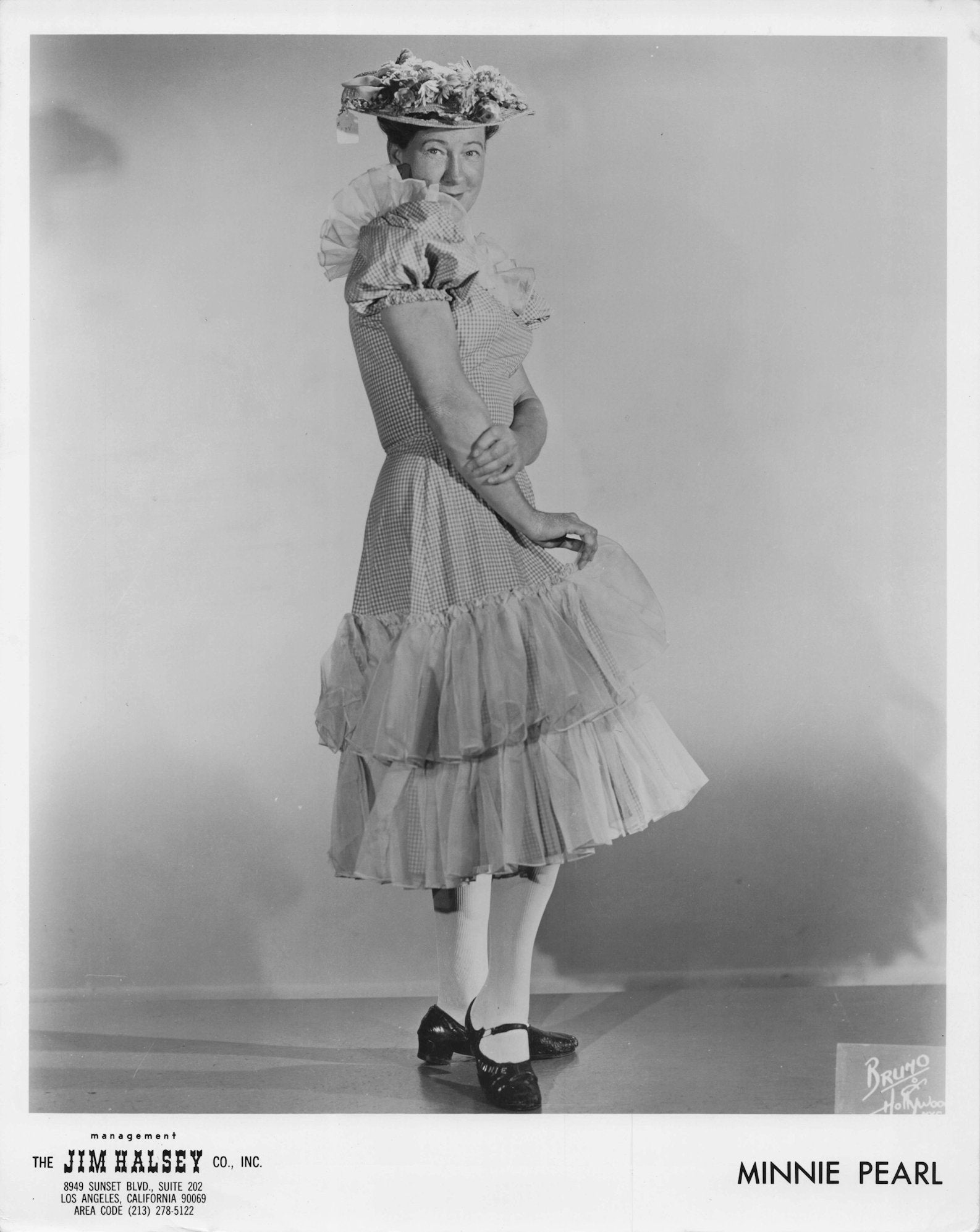 Minnie Pearl Country & Western Singer Jim Halsey Vintage Management 10x8 Photo