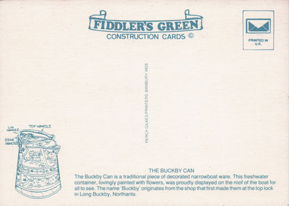 Buckby Can Rare Novelty Vintage Paper Model Craft Construction Postcard