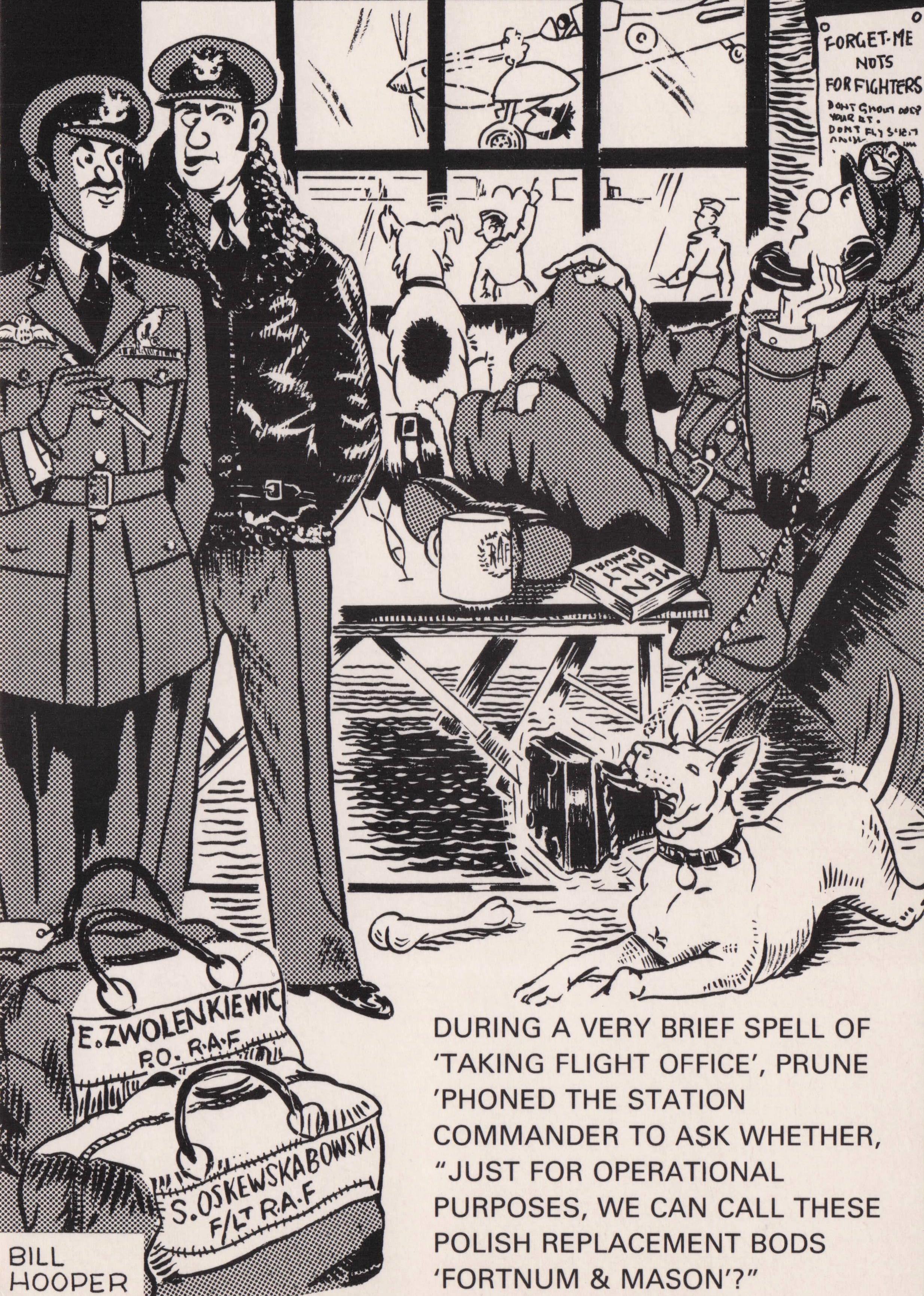 Officer Percy Prune WW2 War Pilot Fortnum & Mason Store London Comic Postcard
