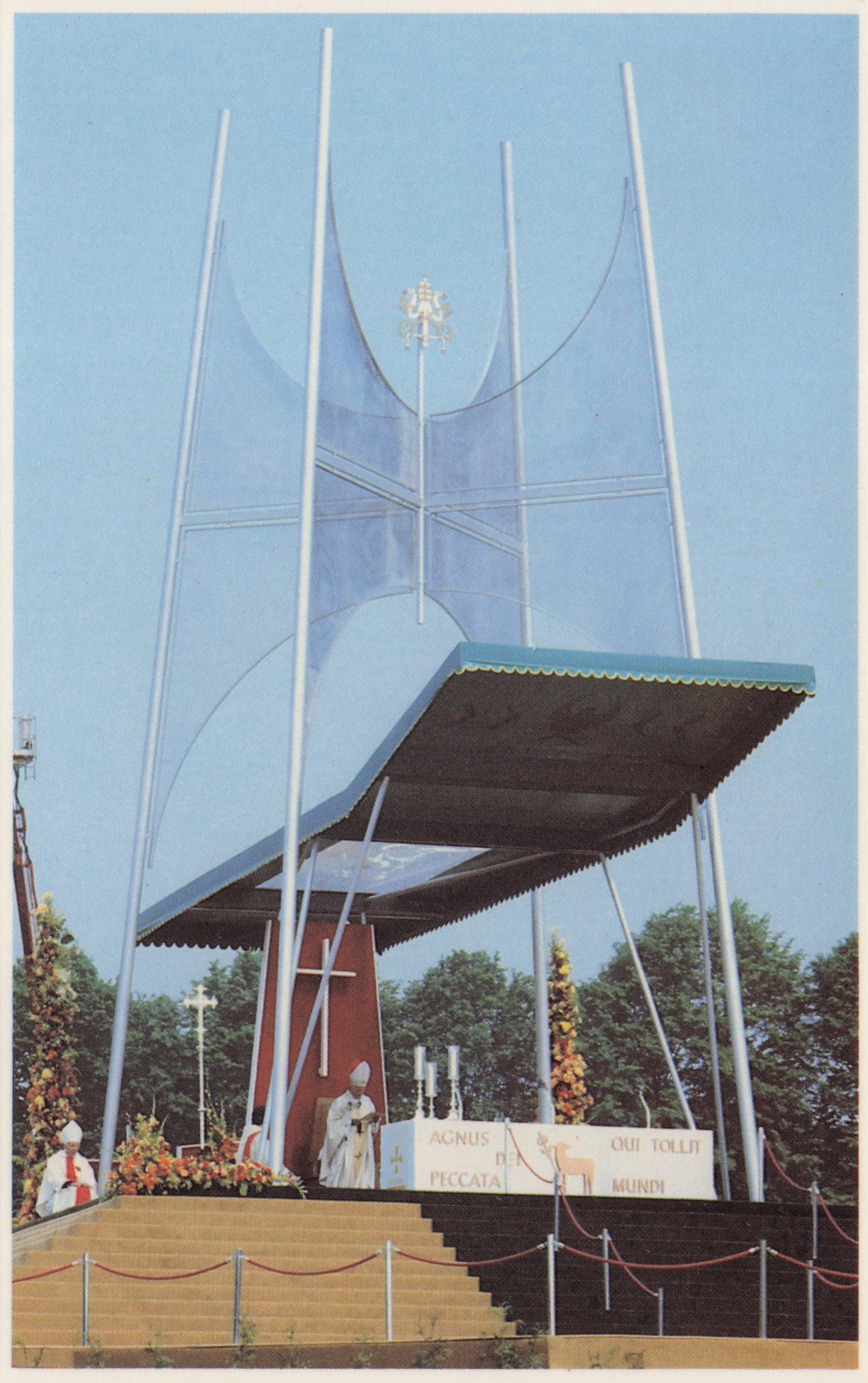 Cardiff Pontcanna Fields Mass Pope John Paul II 1982 UK Visit Postcard