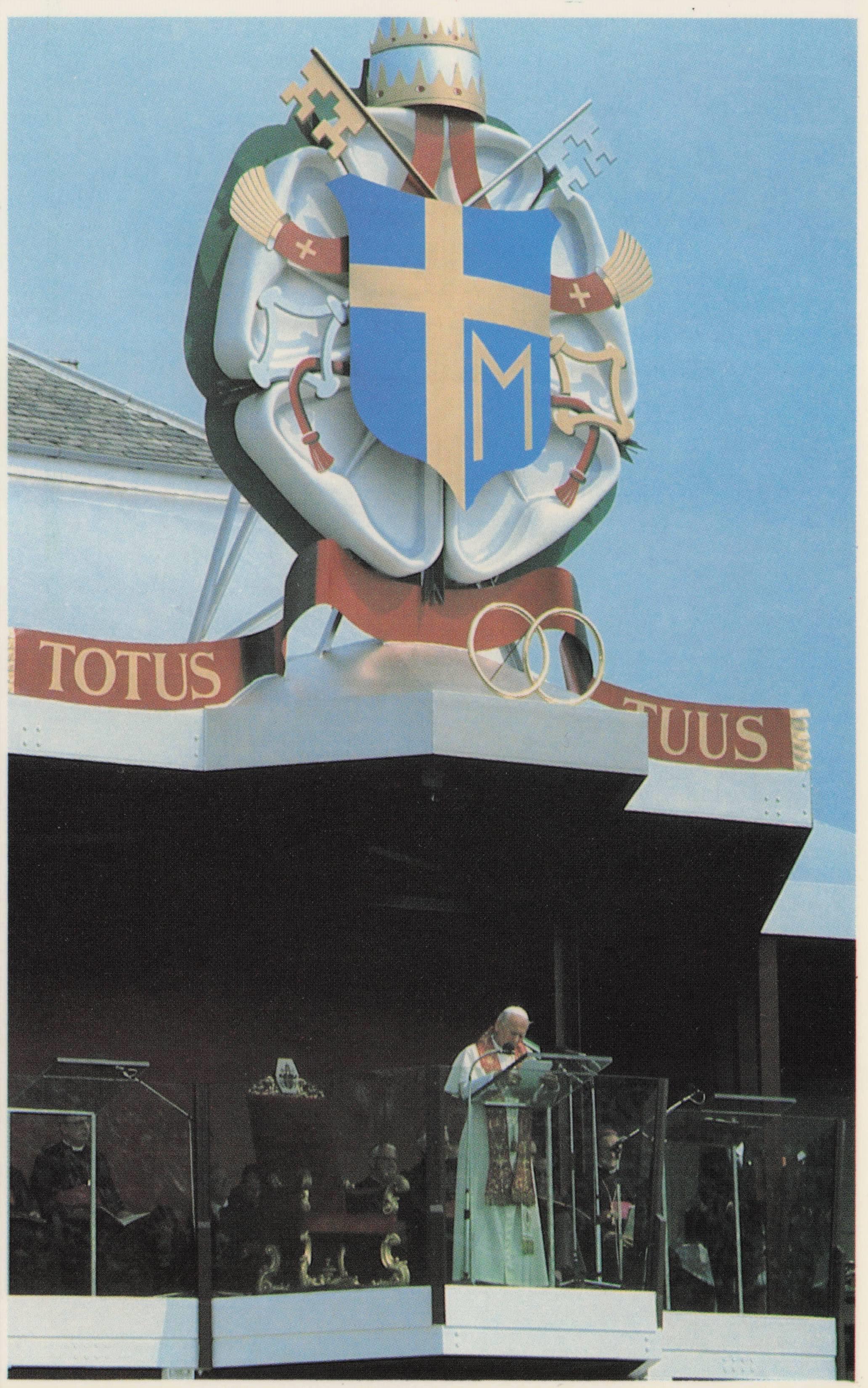 York Horse Race Course Marriage Speech Pope John Paul II 1982 UK Visit Postcard