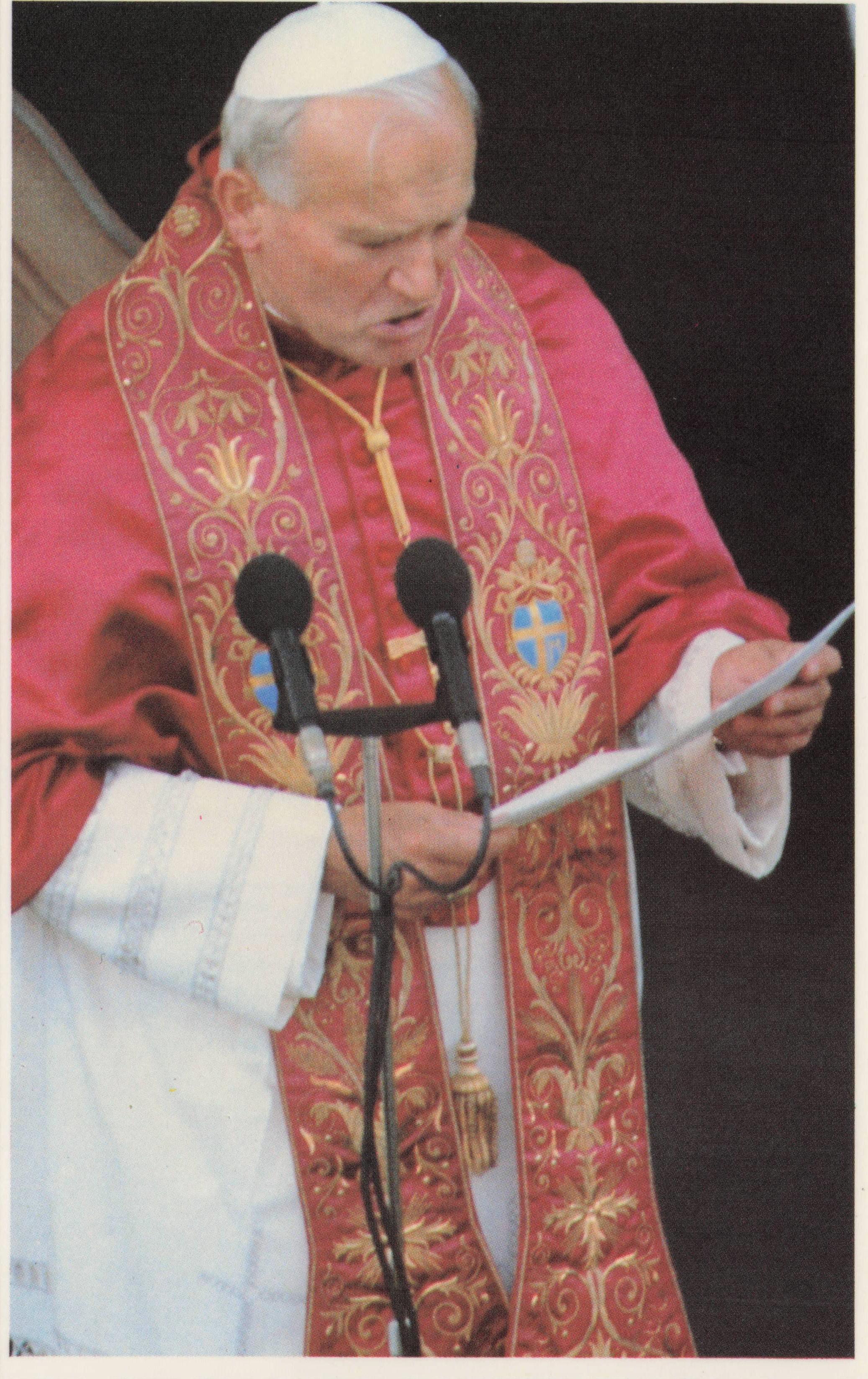 Southwark Cathedral Papal Address Pope John Paul II 1982 UK Visit Postcard