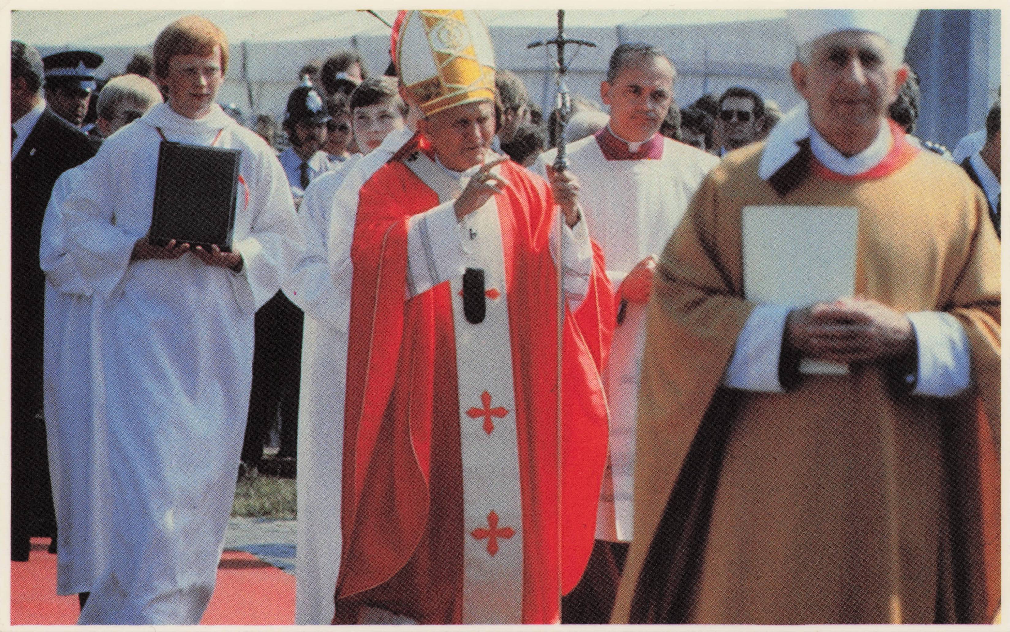 Coventry Airport Open Air Mass Pope John Paul II 1982 UK Visit Postcard