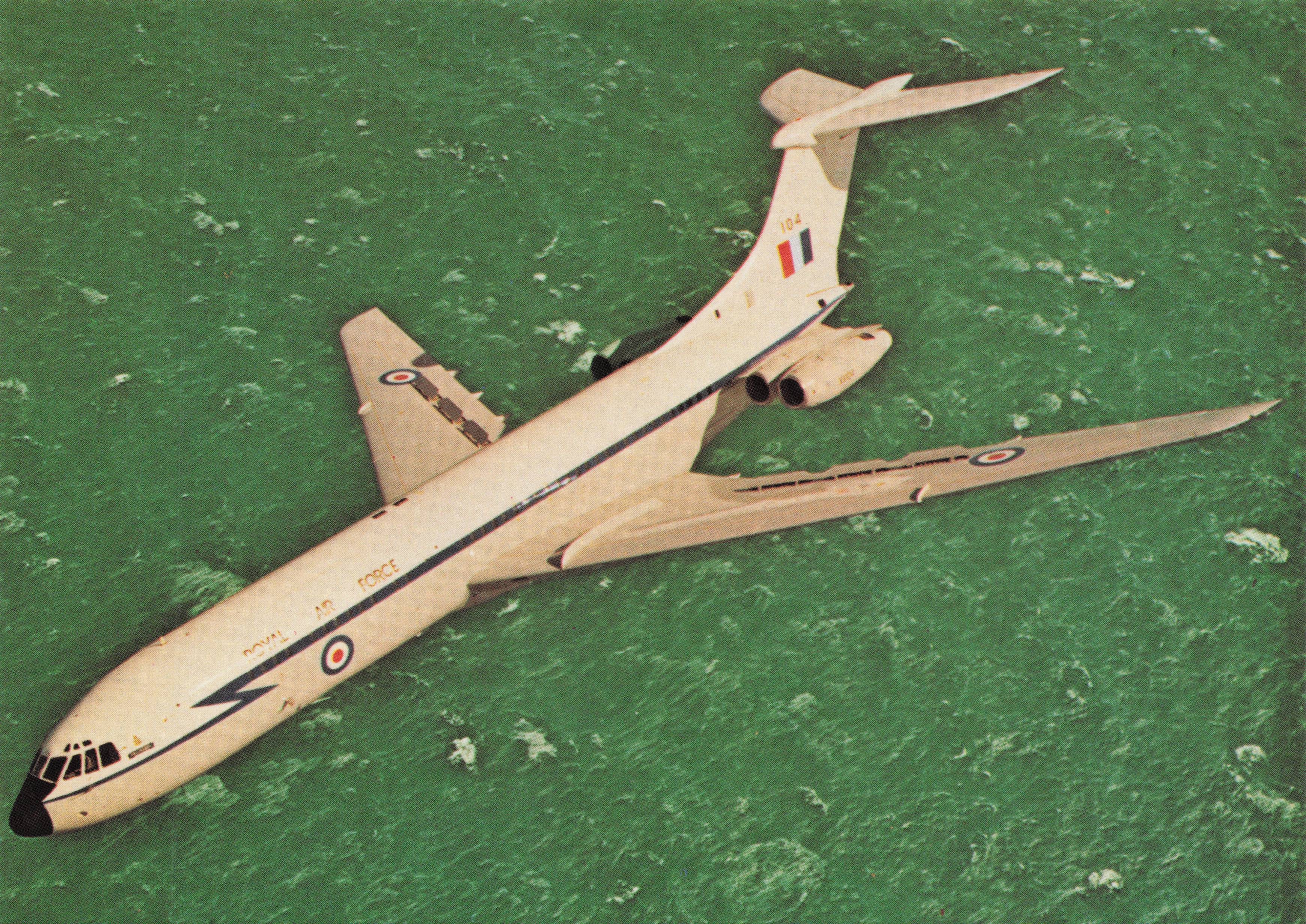BAC VC10 C1 Royal Air Force Transport Fleet Plane Military Aircraft Postcard