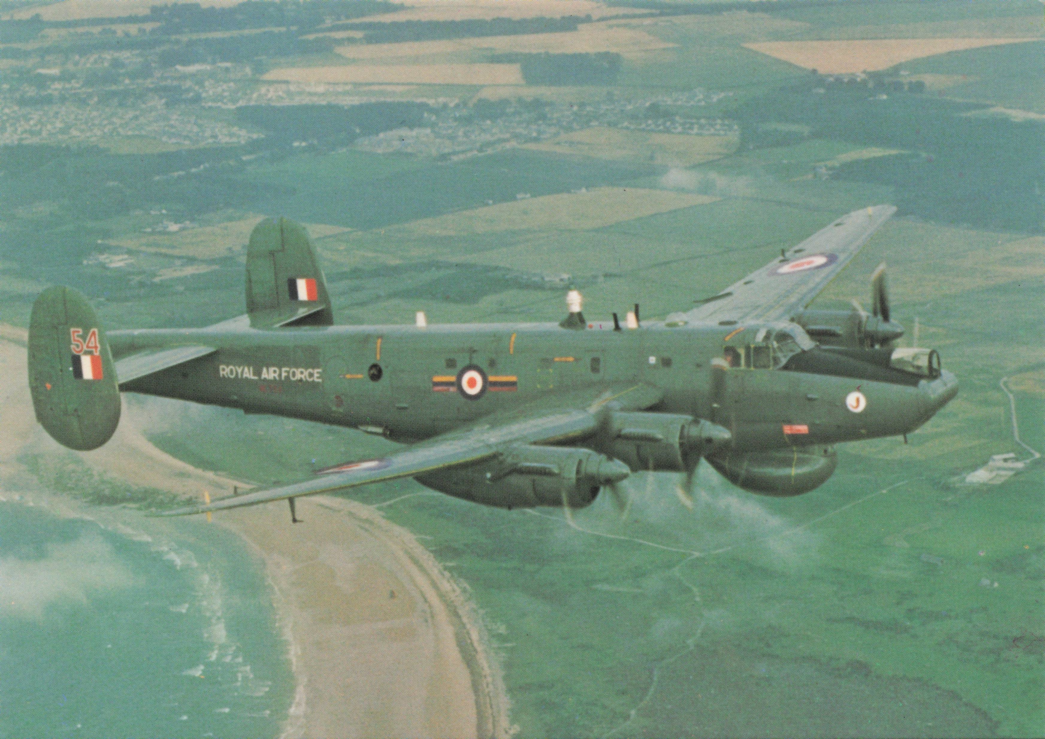 Avro Shackleton AEW2 Patrol Fleet Jet Plane Military Aircraft Postcard