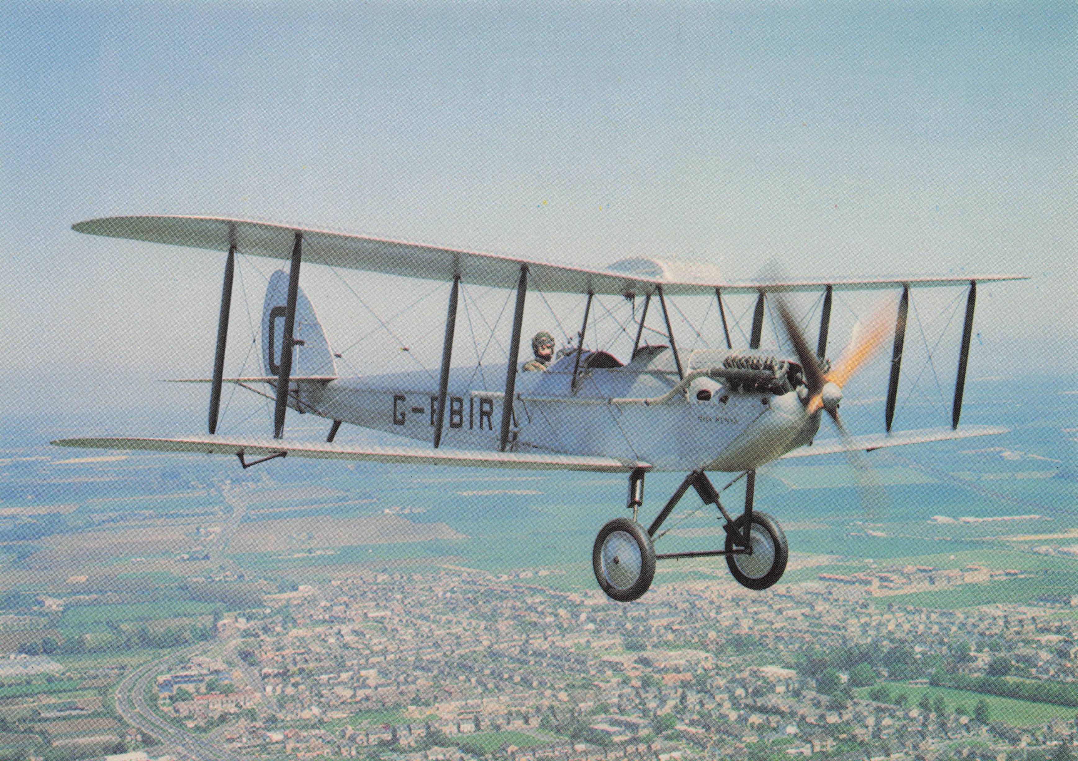 De Havilland DH51 Classic Biplane RAF Fleet Plane Military Aircraft Postcard