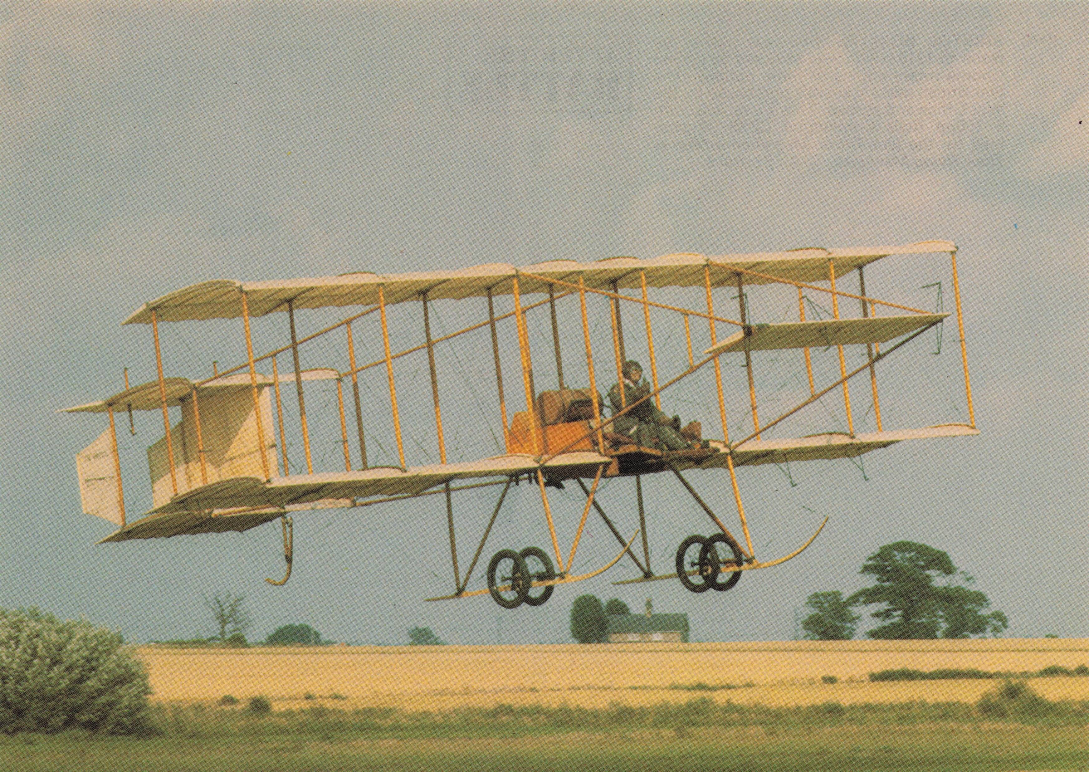 Bristol Boxkite Vintage Classic Biplane RAF Fleet Plane Military Aircraft Postcard