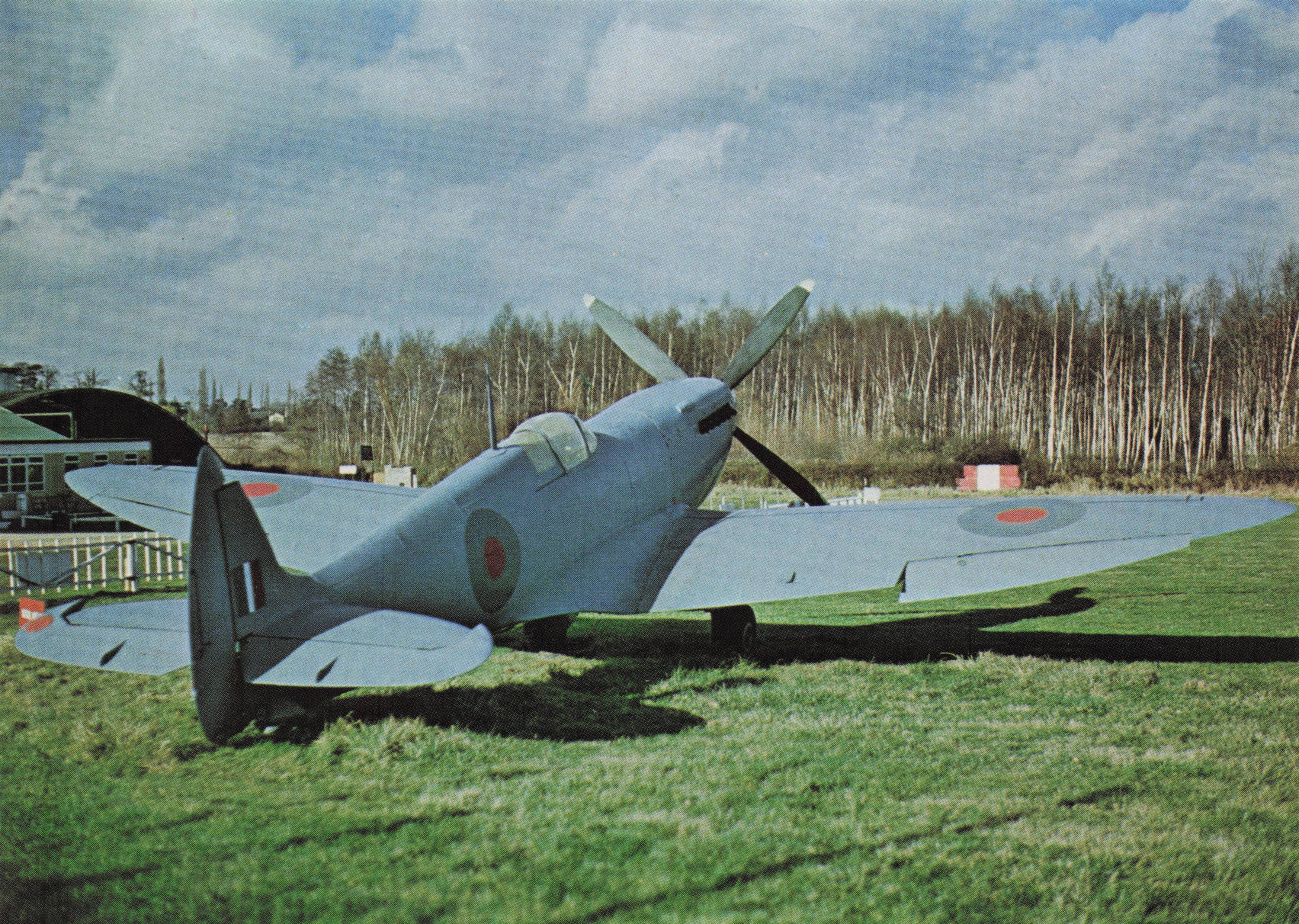 Spitfire PR XI PL983 Vintage Recon RAF Fleet Plane Military Aircraft Postcard