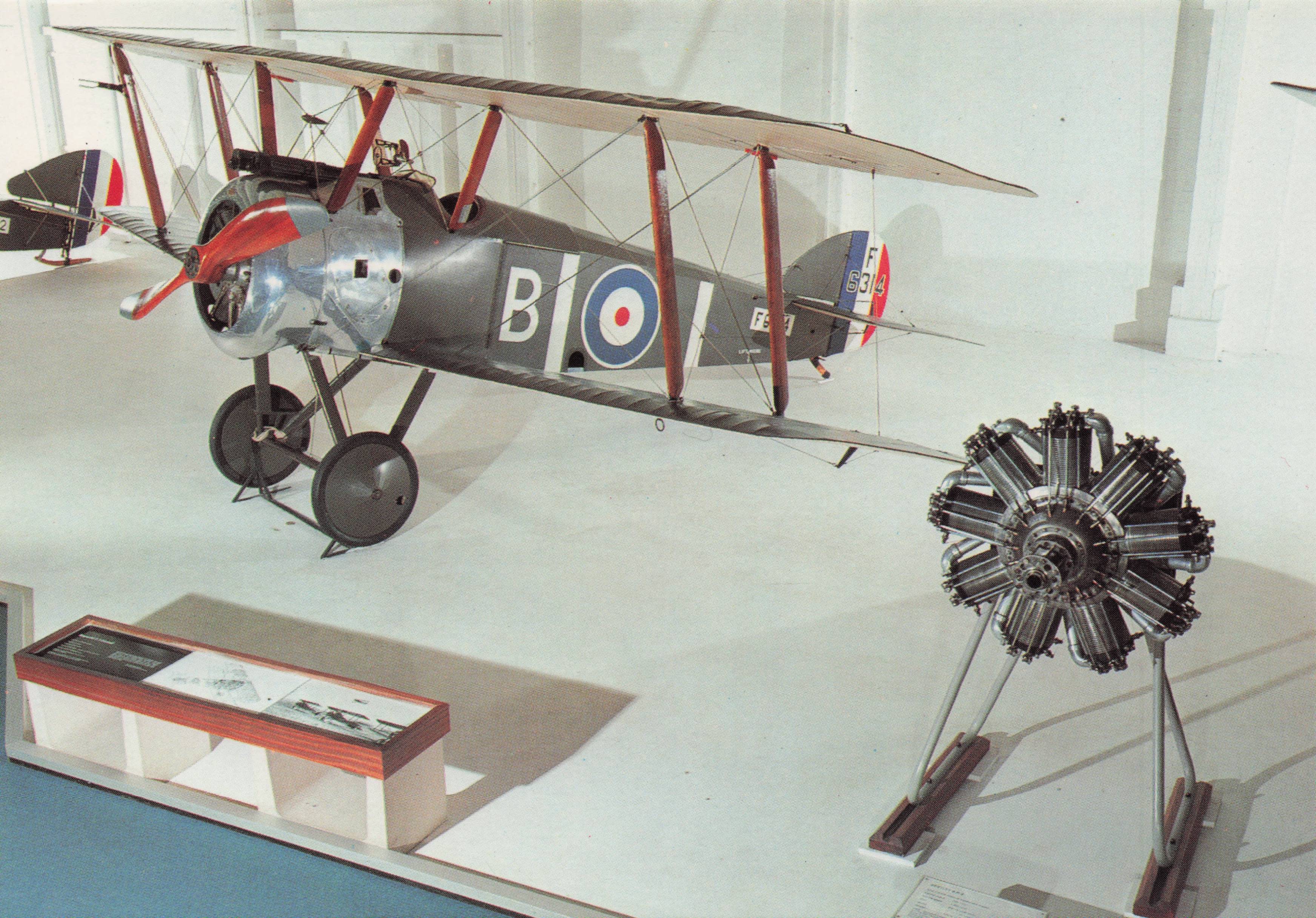Hanriot HD1 Vintage Fighter Biplane Allied Fleet Plane Military Postcard