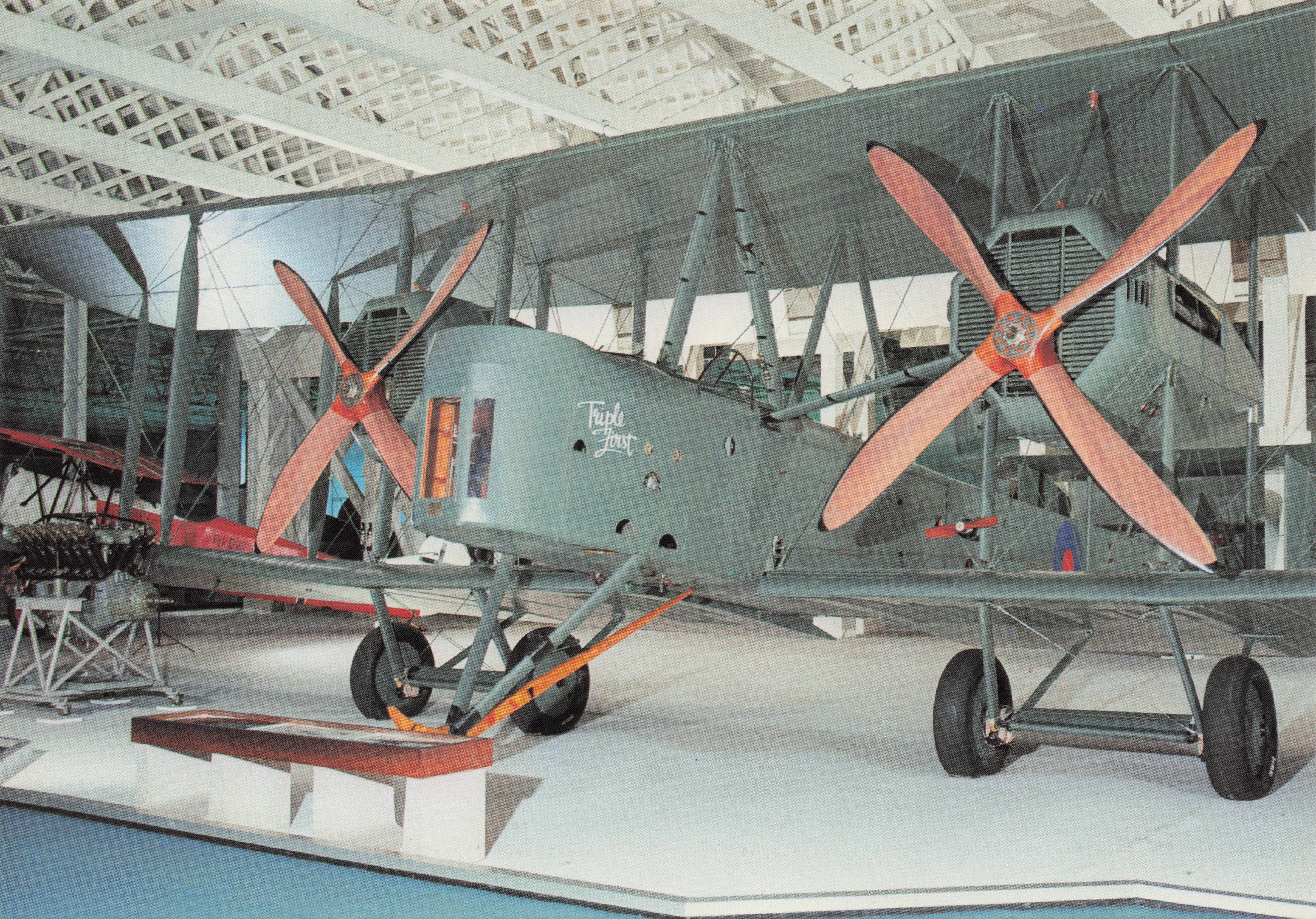 Vickers FB 27a Vimy Vintage Bomber RAF Fleet Plane Military Aircraft Postcard