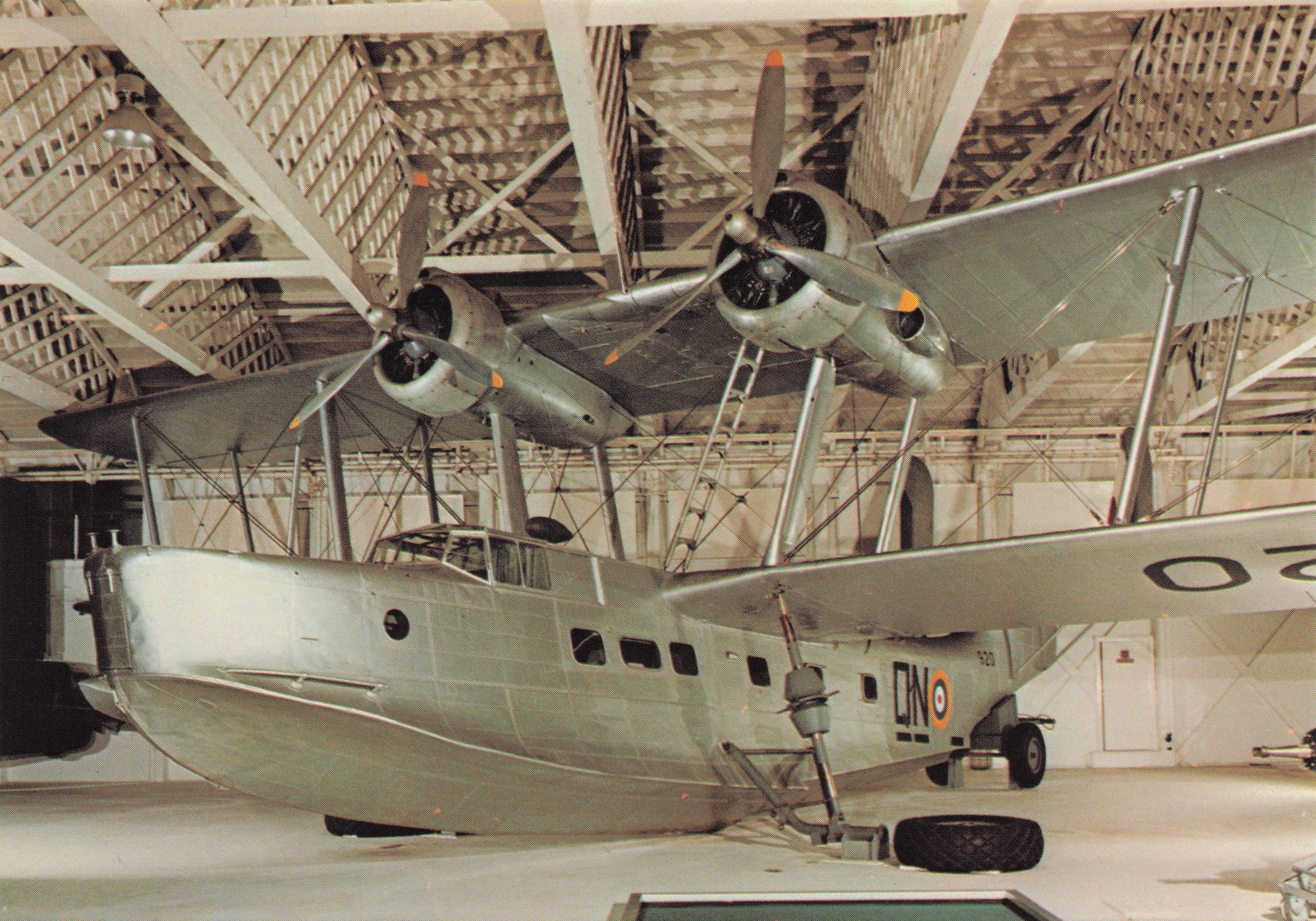 Supermarine Stranraer 920 Flying Boat RAF Navy Fleet Plane Postcard