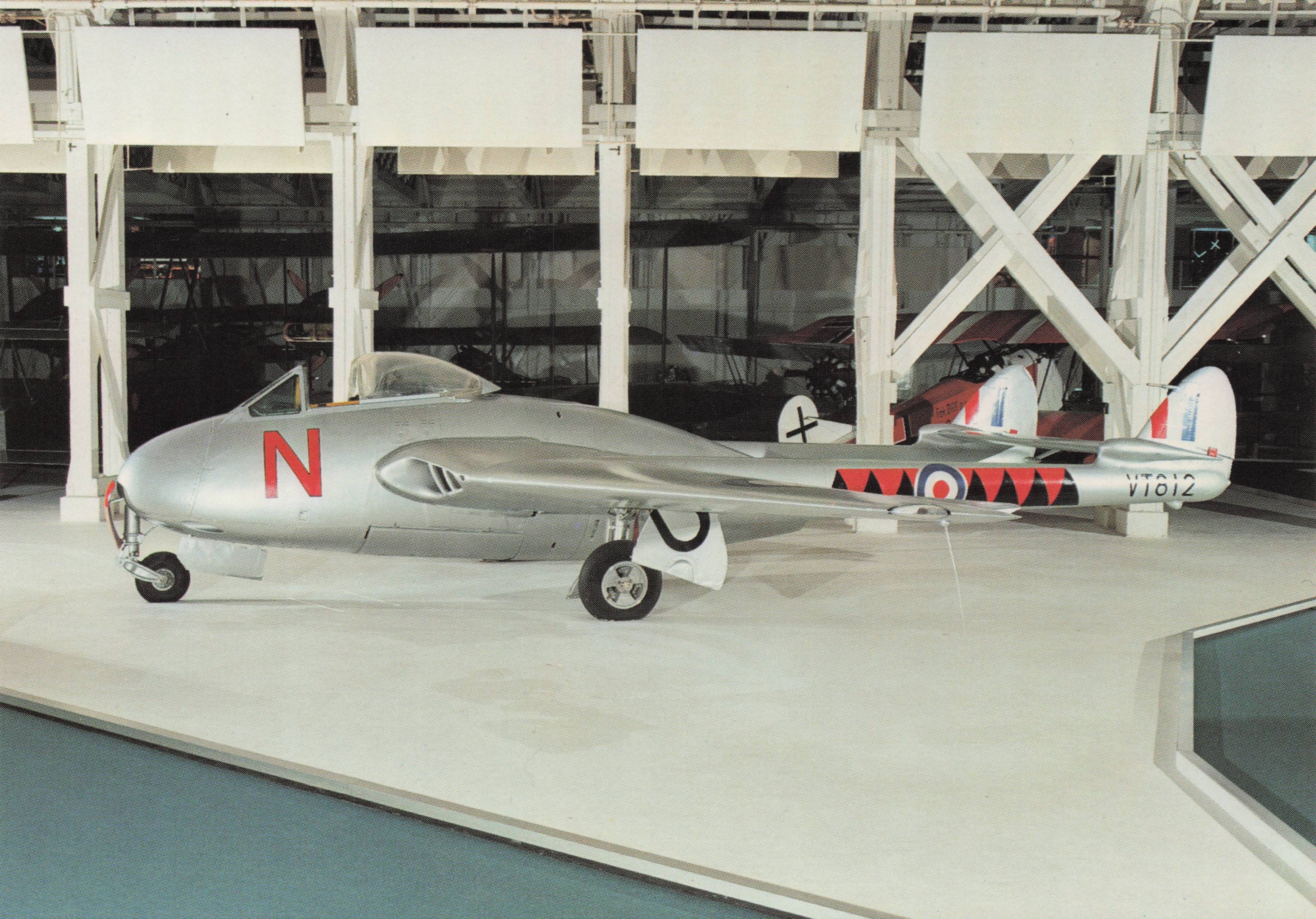 De Havilland Vampire F Mk 3 Jet Fighter RAF Fleet Plane Military Postcard
