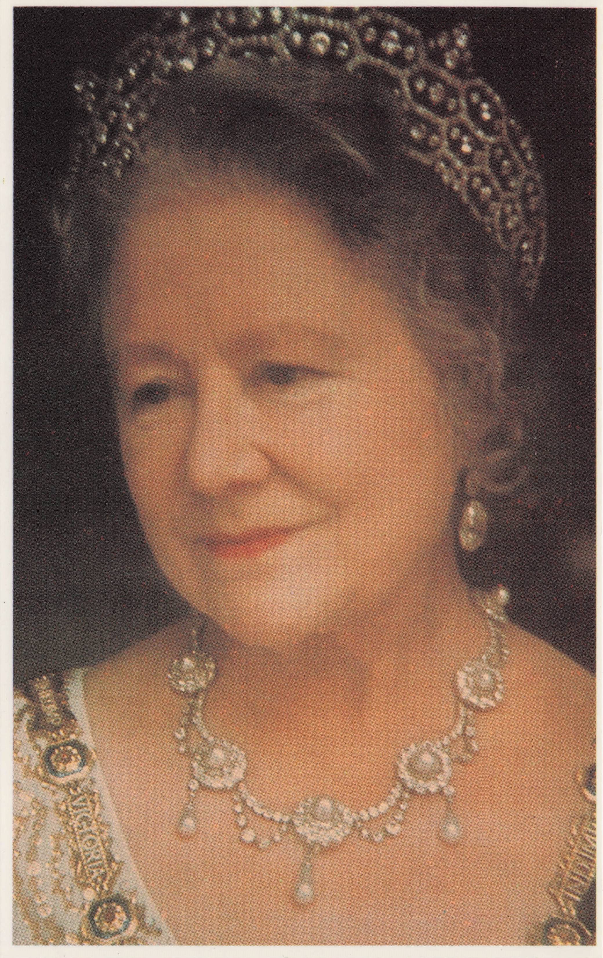 Queen Mother Clarence House 75th Birthday Portrait 1975 Queen Elizabeth Postcard