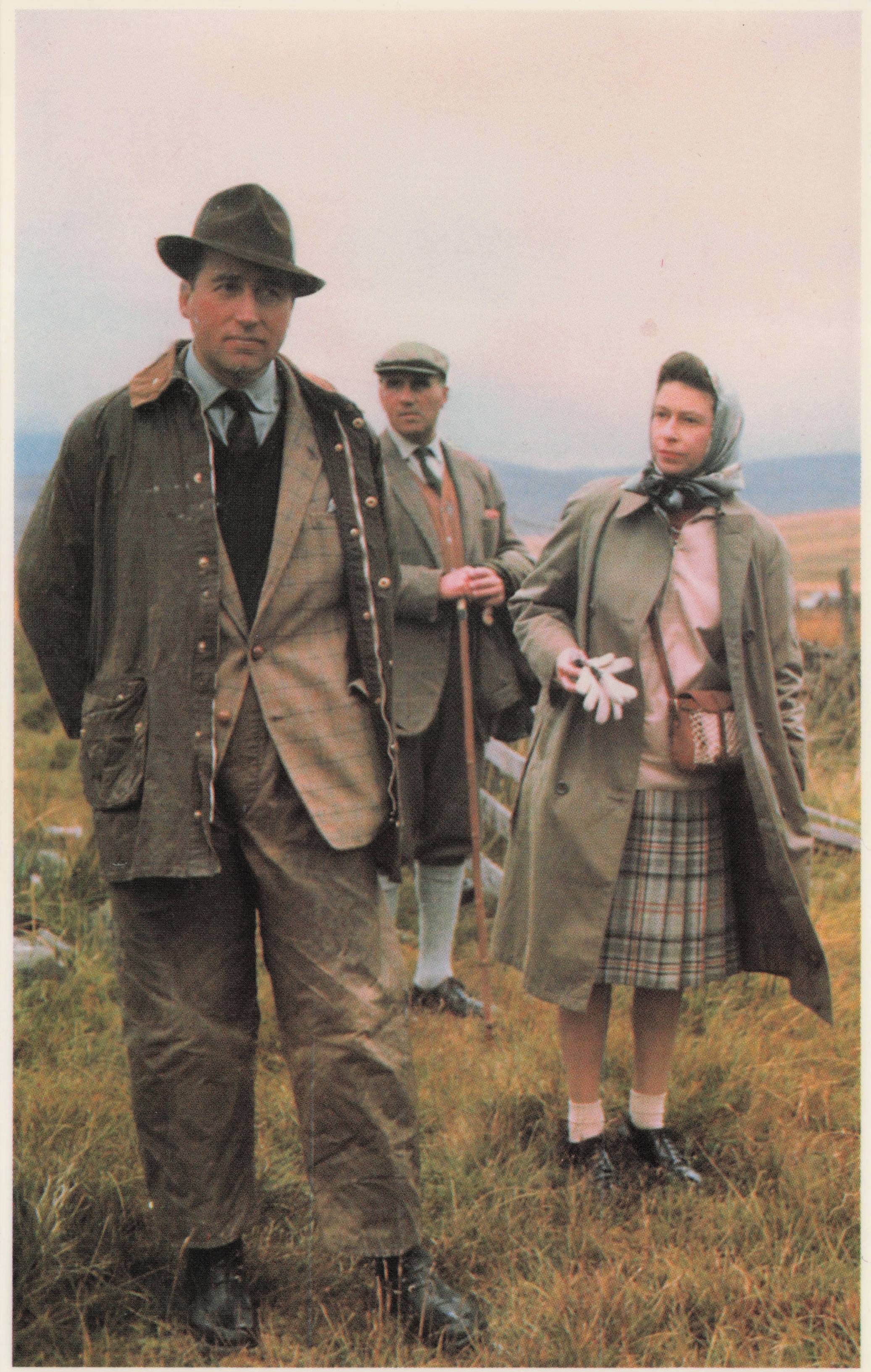 Balmoral Royal Grouse Moors Scottish Estate Queen Elizabeth II Rare Postcard