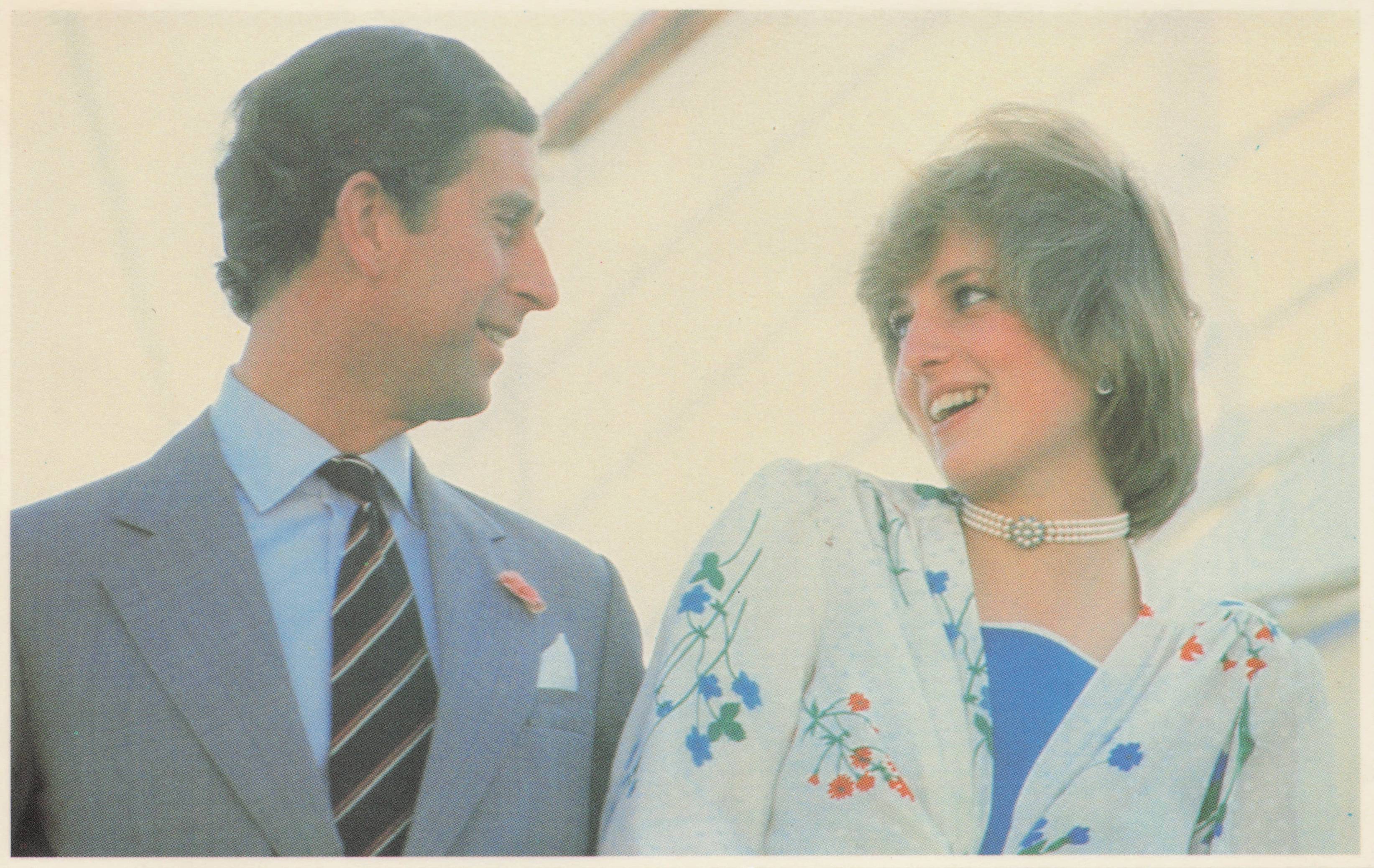 Gibraltar Port Cruise Prince Charles Princess Diana Royal Wedding 1981 Postcard